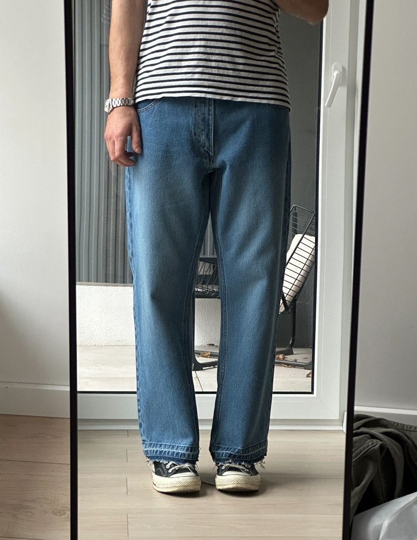 Japanese Brand Vintage wide leg baggy jeans Size US 36 / EU 52 - 3 Thumbnail
