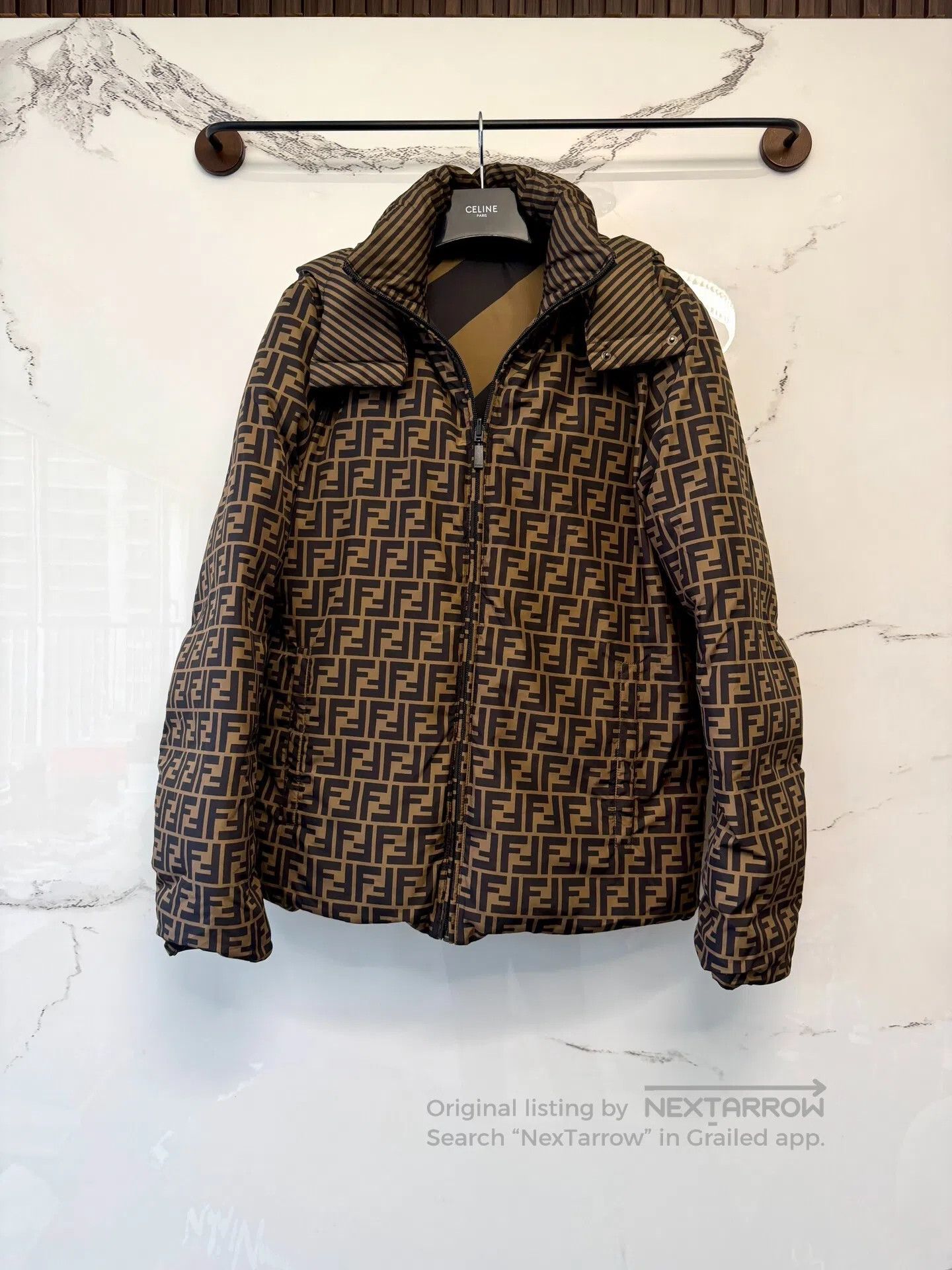 Fendi FENDI Monogrammed Reversible Down Jacket| Size US S / EU 44-46 / 1 - 1 Thumbnail