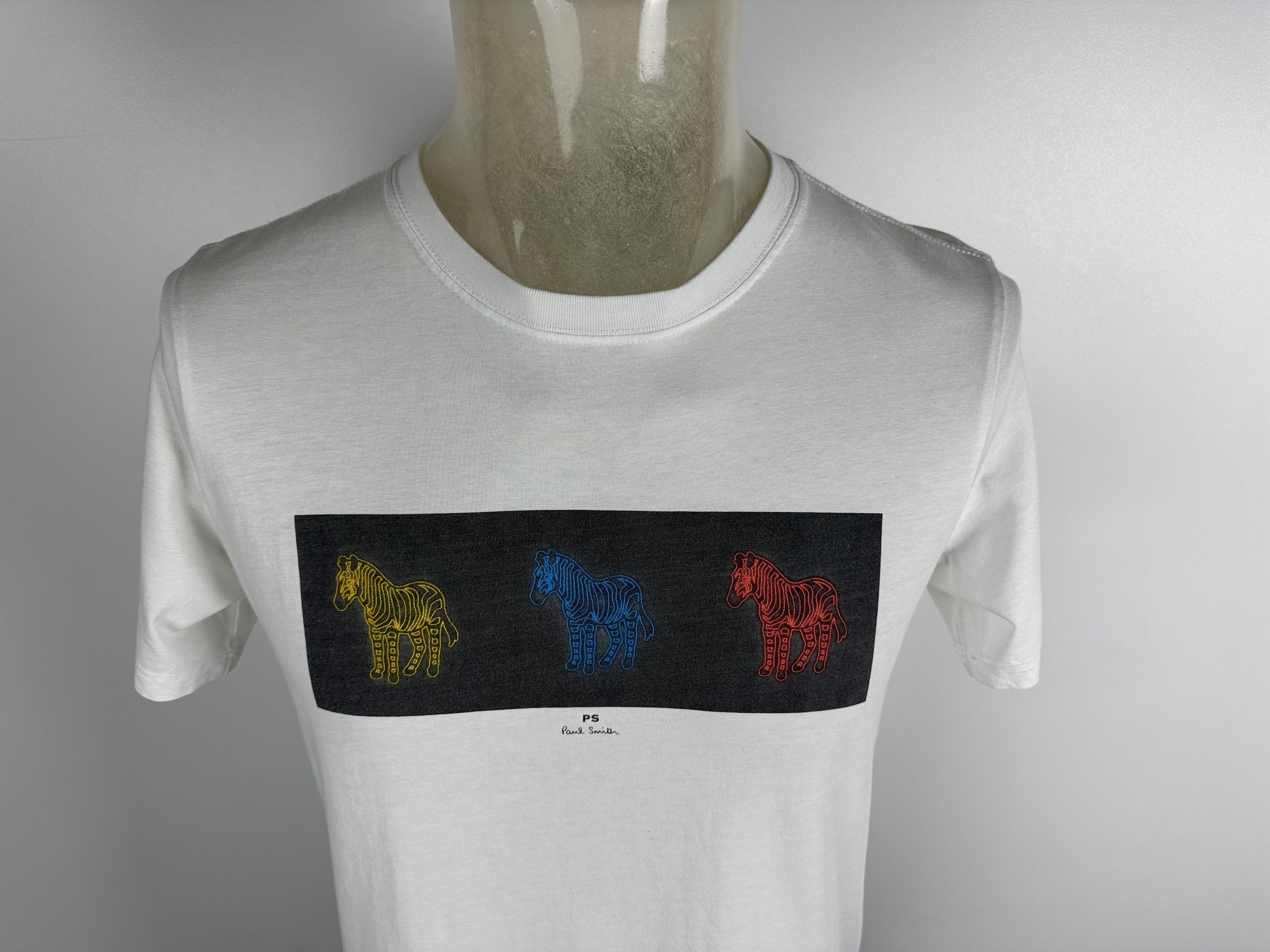Paul Smith Paul Smith Art Designer Tee Mens T Shirt White Size M Size US M / EU 48-50 / 2 - 2 Thumbnail