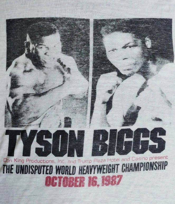 Vintage Vintage Tyrell Biggs vs Mike Tyson WBC 1987 t shirt Size US M / EU 48-50 / 2 - 5 Thumbnail