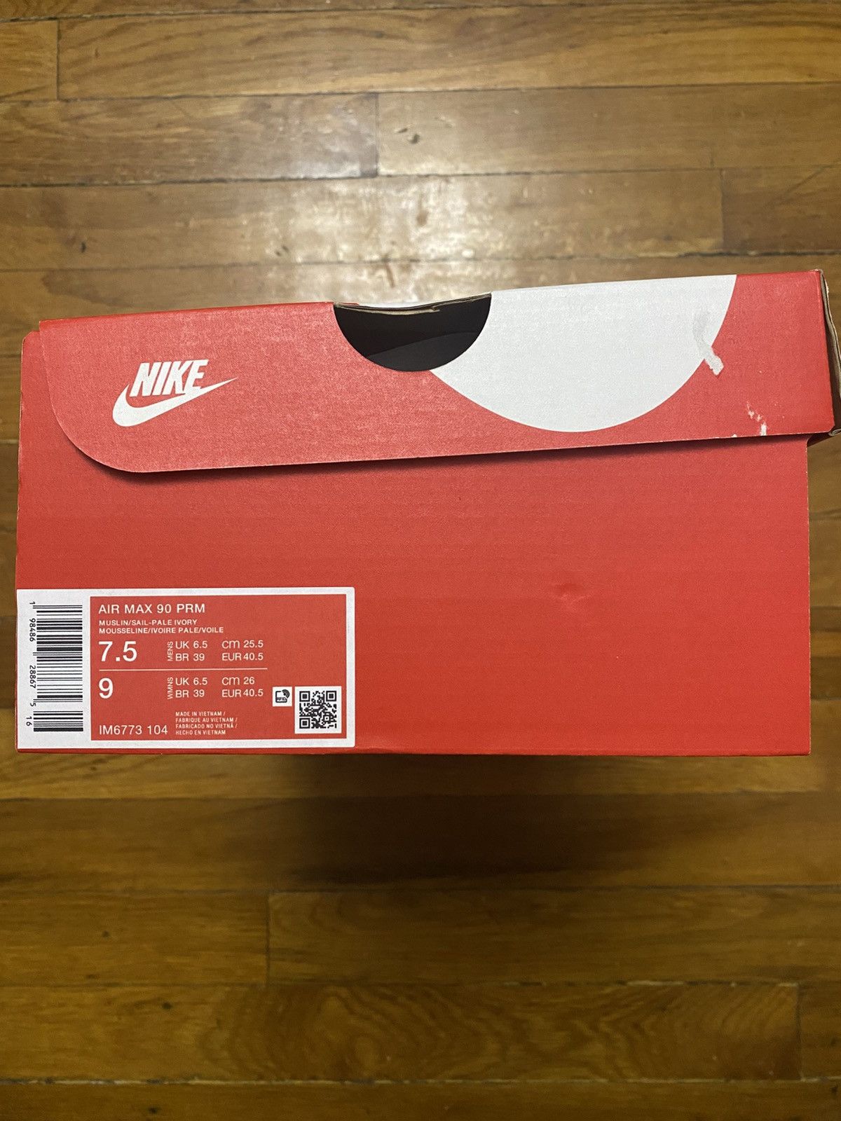 Nike Size 7.5 - Air Max 90 Premium Muslin Sail Pale Ivory Men’s Size US 7.5 / EU 40-41 - 8 Thumbnail