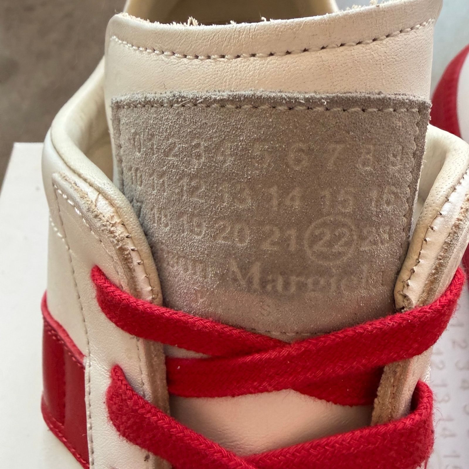 Maison Margiela Maison Margiela Gat Red White Leather Size US 13 / EU 46 - 5 Thumbnail