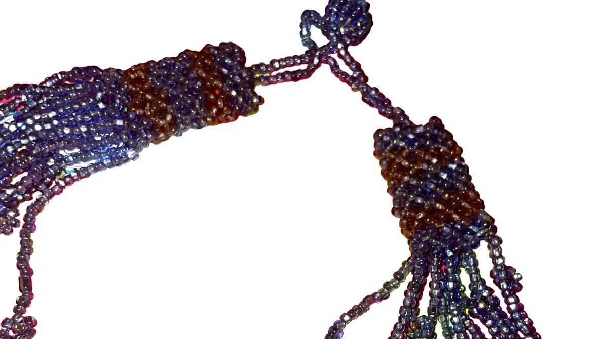 Vintage Vintage Huichol Tribe Hand Beaded Necklace Size ONE SIZE - 14 Thumbnail