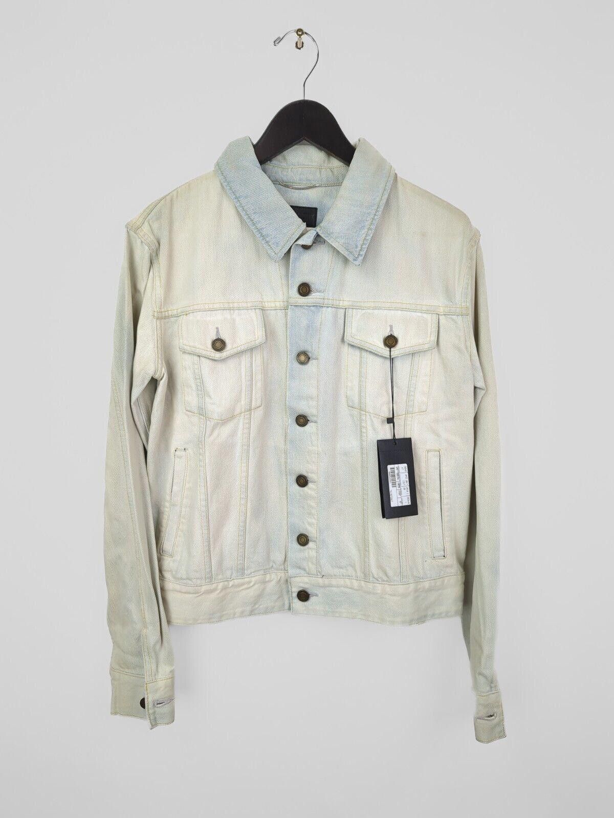 Saint Laurent Paris NWT SS18 SLP Sz S Blue Denim Trucker Jacket Light Wash Size US S / EU 44-46 / 1 - 2 Thumbnail