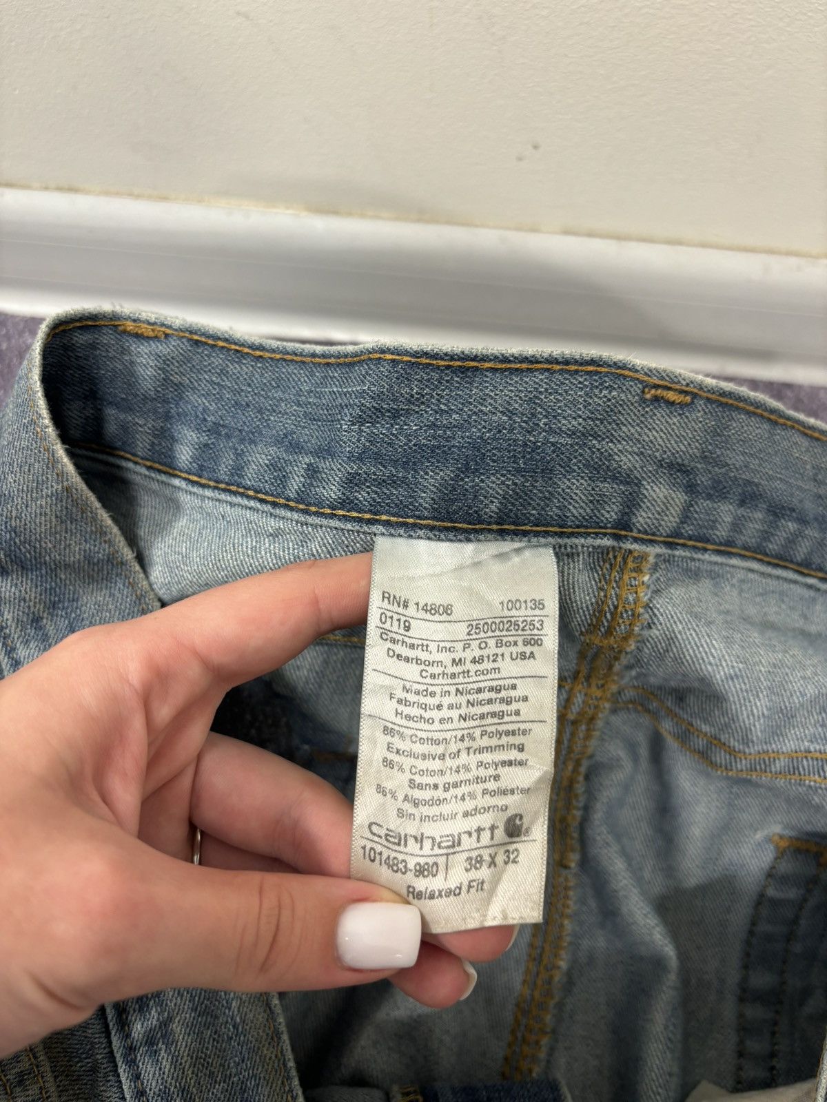 Carhartt Vintage Carhartt Workwear Y2K Faded Hype Denim Baggy Jeans Size US 38 / EU 54 - 17 Thumbnail