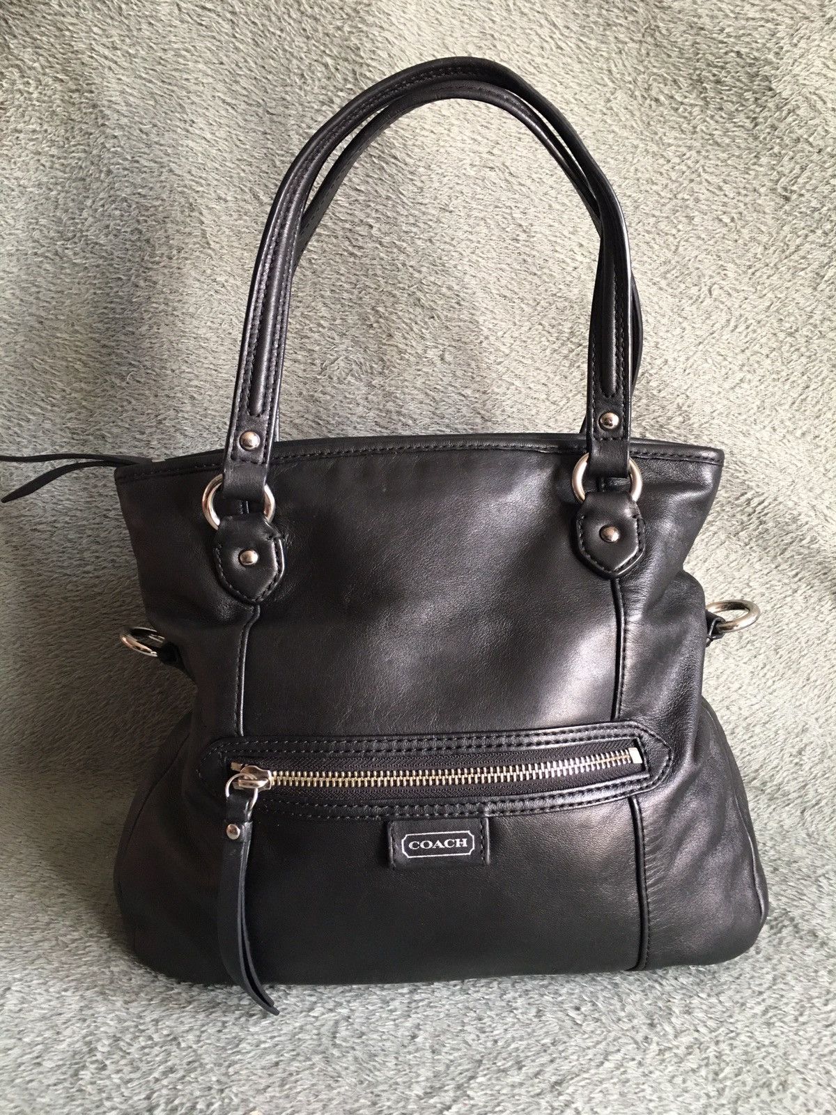 Coach COACH Daisy Mia Black Leather Handbag Shoulder Bag Size ONE SIZE - 3 Thumbnail