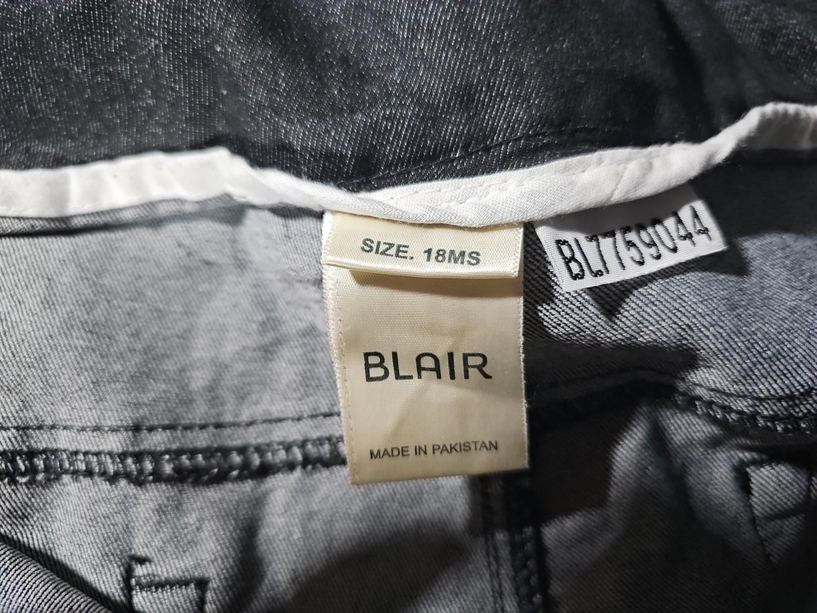 Blair Blair Black Stretch Jeans 18MS 36x30 Size 40" / US 18 - 4 Thumbnail