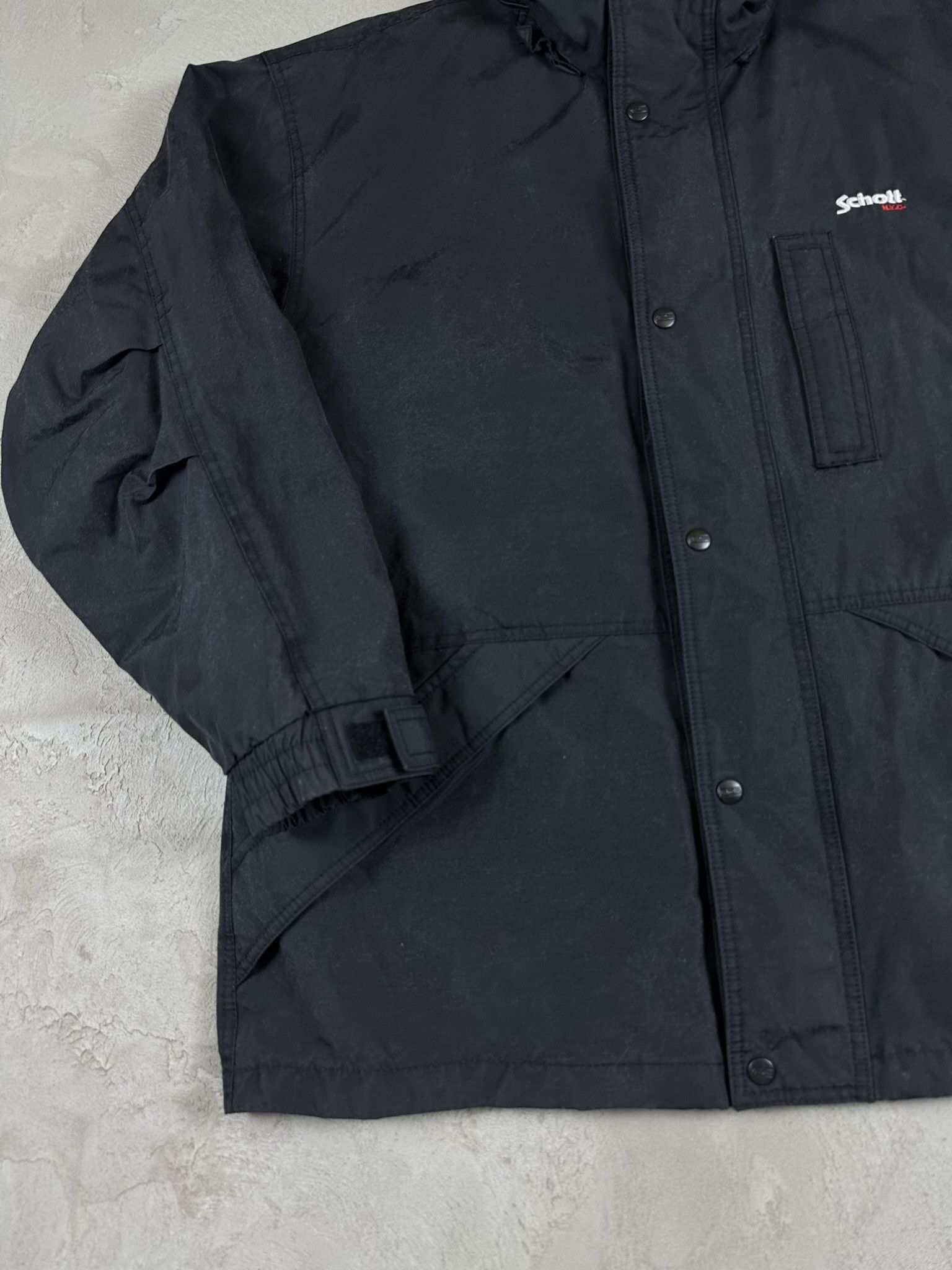 Schott Vintage Schott Nylon Long Logo Military Jacket Size US XL / EU 56 / 4 - 6 Thumbnail