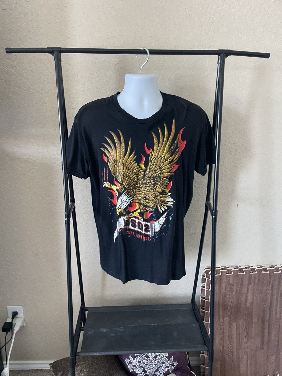 Dsquared2 DSQ2 Tuff Summer Eagle on Fire tee Size US L / EU 52-54 / 3 - 2 Thumbnail
