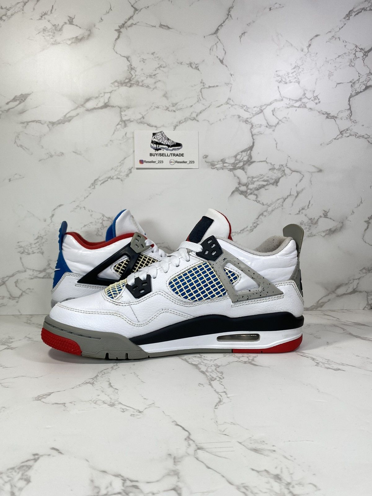 Jordan Brand Air Jordan 4 Retro SE GS 'What The 4' Size US 7 / IT 37 - 4 Thumbnail