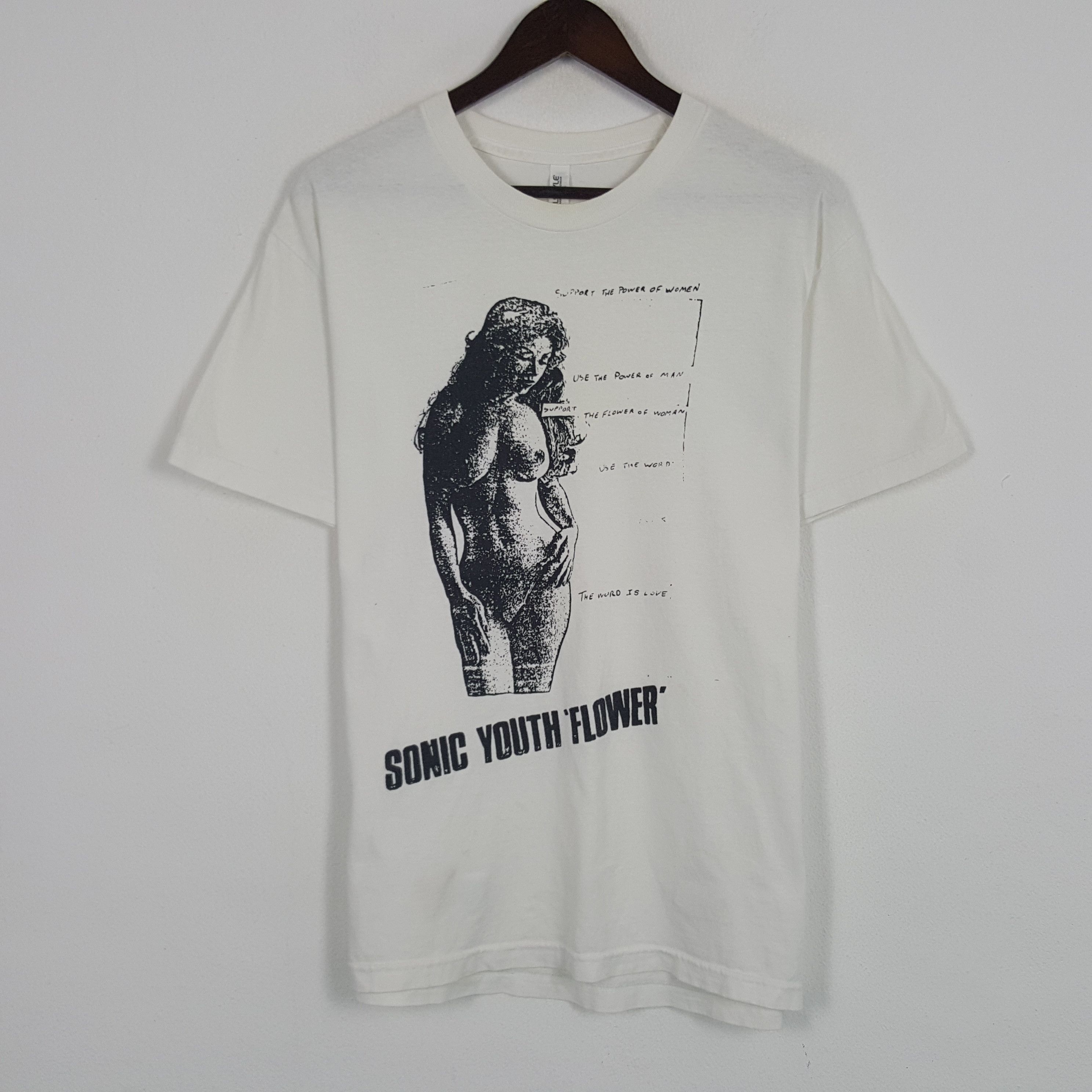Sonic Youth 'Flower' Tシャツ 90s Vintage SONIC YOUTH Flower American Rock Band T-shirt - Etsy