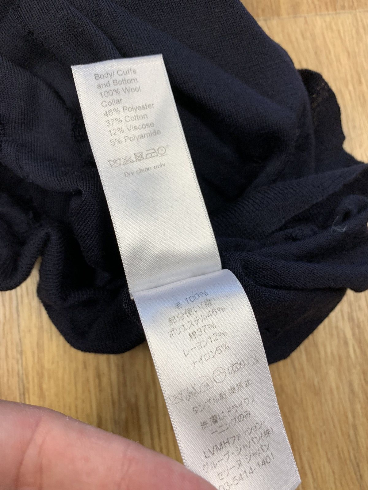 Celine Celine Distressed Dark Blue Custom Sweater Size US M / EU 48-50 / 2 - 7 Thumbnail