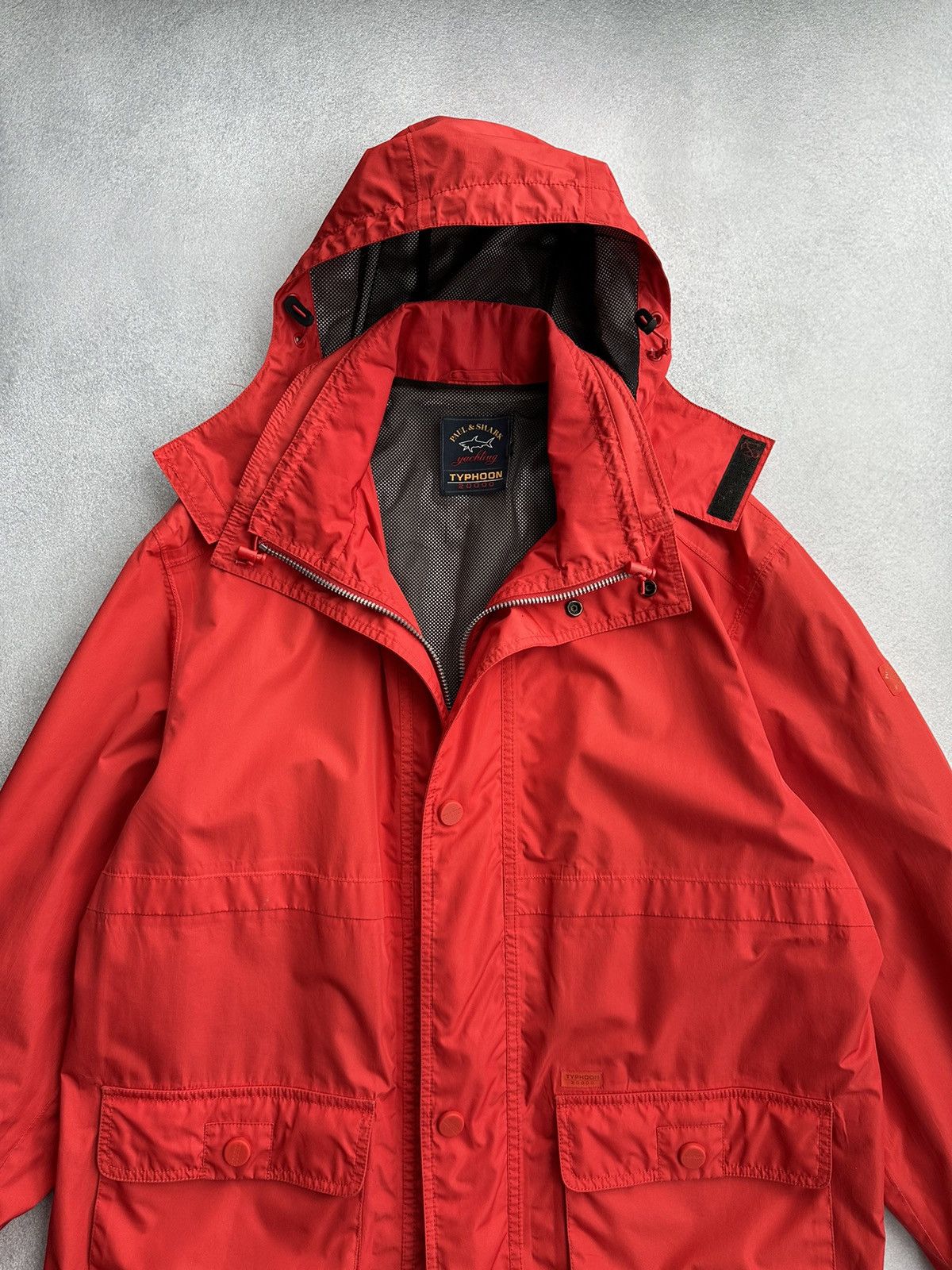 Paul & Shark × Vintage Vintage Paul & Shark Typhoon 20000 Red Windbreaker Jacket Size US L / EU 52-54 / 3 - 4 Thumbnail