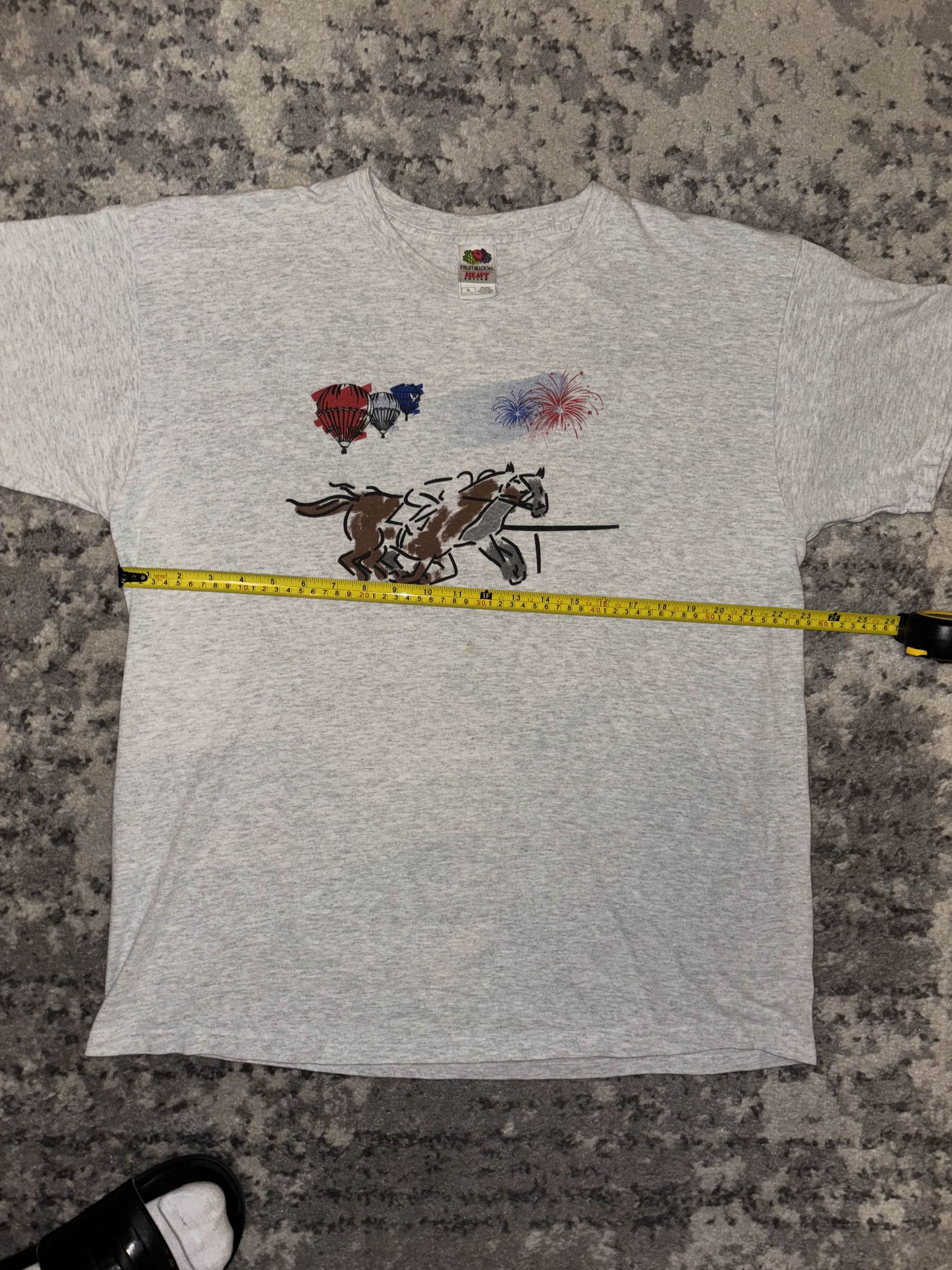 Vintage 2000s Minamilist Horse Racing Graphic Shirt Size US XL / EU 56 / 4 - 6 Thumbnail