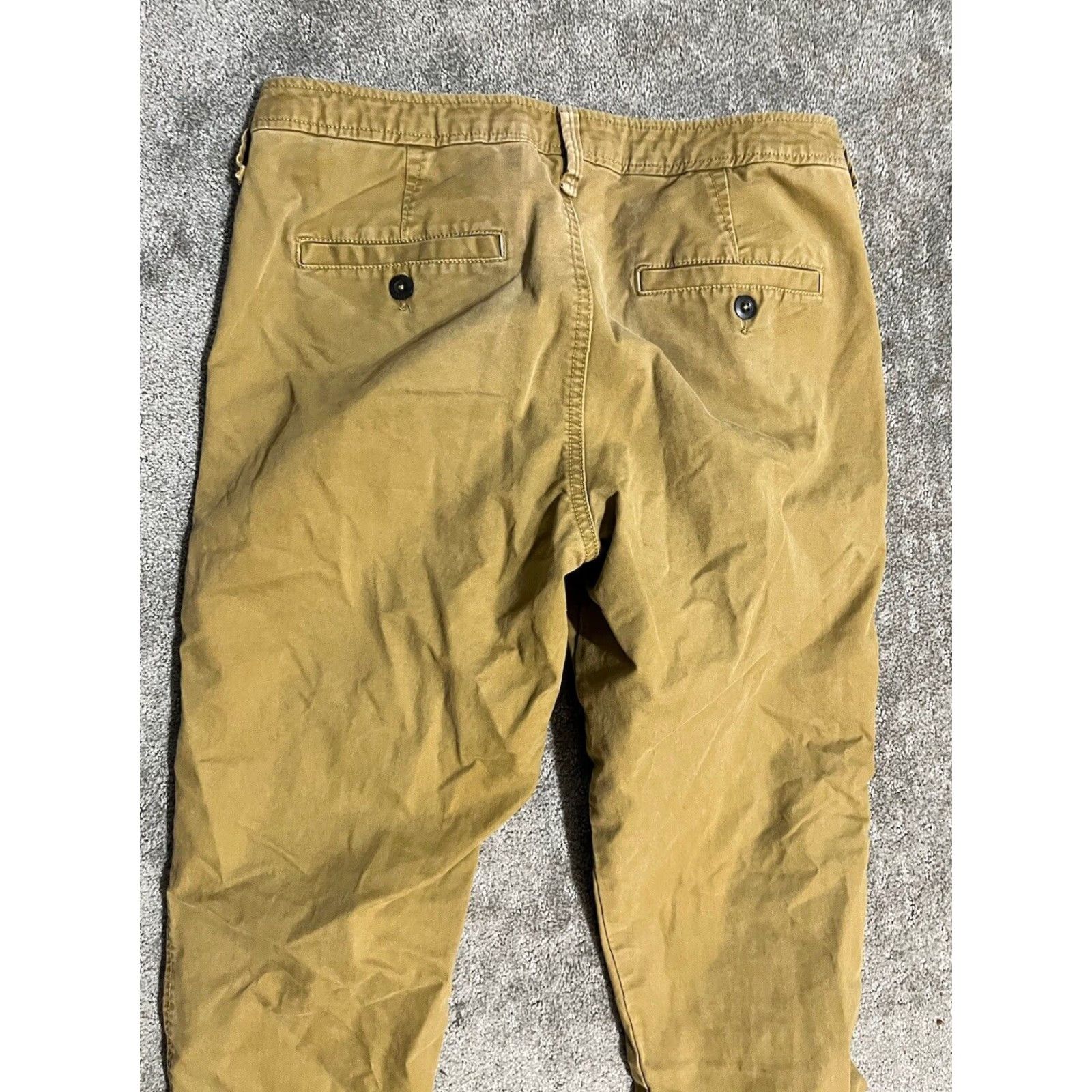 Vintage Aéropostale Slim Straight Khaki Chino Pants 30x30 Beige Mens Size US 30 / EU 46 - 5 Thumbnail