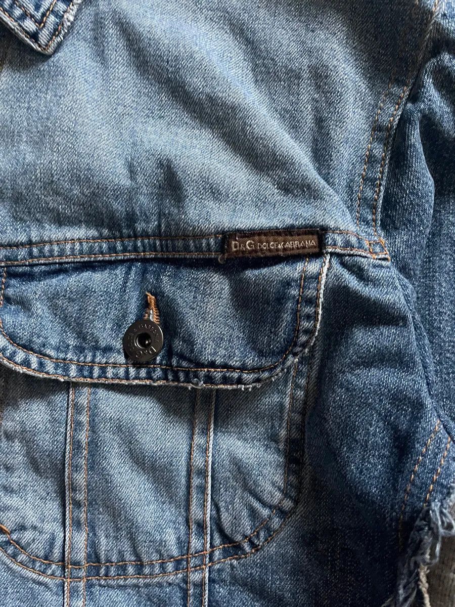 Dolce & Gabbana × Vintage AW05 Dolce & Gabbana Denim Hybrid Jacket Size US S / EU 44-46 / 1 - 5 Thumbnail
