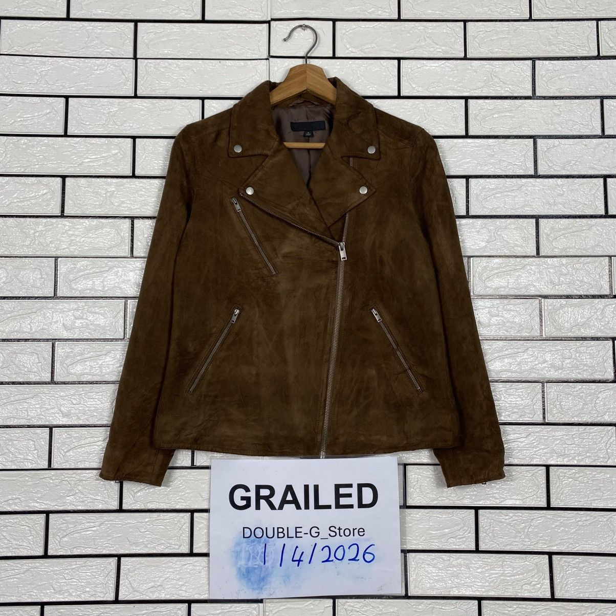 Japanese Brand 📌Biker Velvet Jacket Uniqlo Issey Miyake Double Collar Size US M / EU 48-50 / 2 - 1 Thumbnail