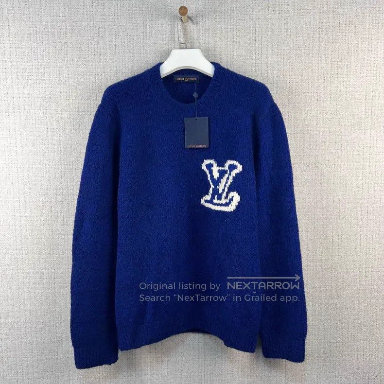 Louis Vuitton Louis Vuitton Intarsia crew neck teddy wool sweater Size US XL / EU 56 / 4 - 1 Thumbnail