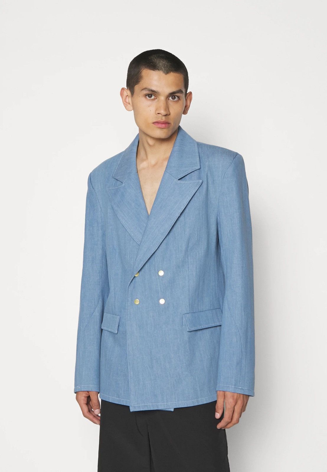 Other !DS! SS23 Nikolaj Storm Hydra Light Denim Bazer Jacket Size 36R - 4 Thumbnail