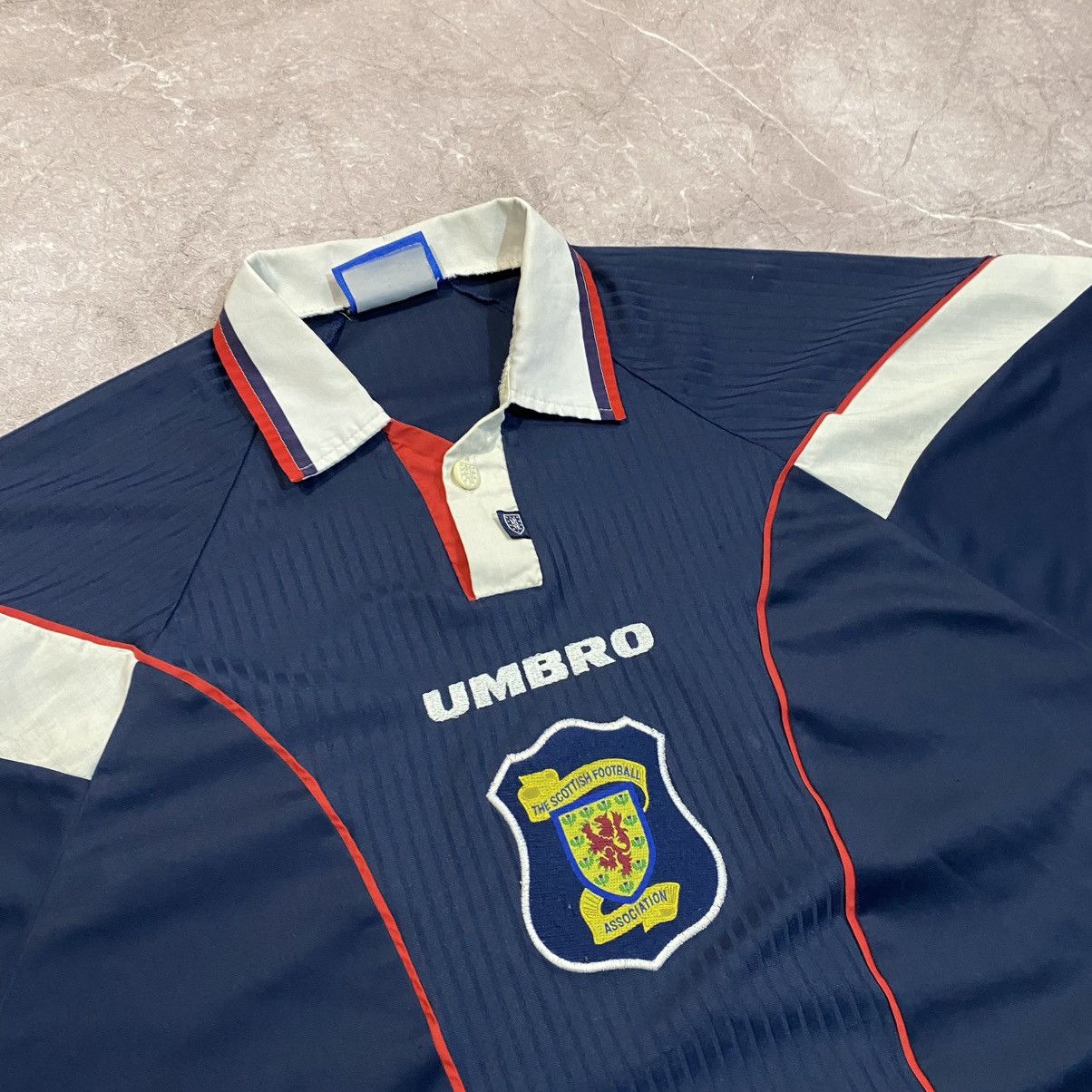 Umbro VINTAGE UMBRO SCOTLAND TEE CENTER LOGO SOCCER JERSEY 90S Size US XL / EU 56 / 4 - 3 Thumbnail