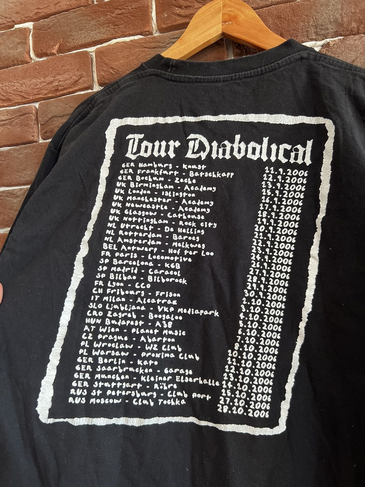Band Tees Vintage Y2K Satyricon Diabolical Black Metal Band T Shirt Size US XL / EU 56 / 4 - 4 Thumbnail