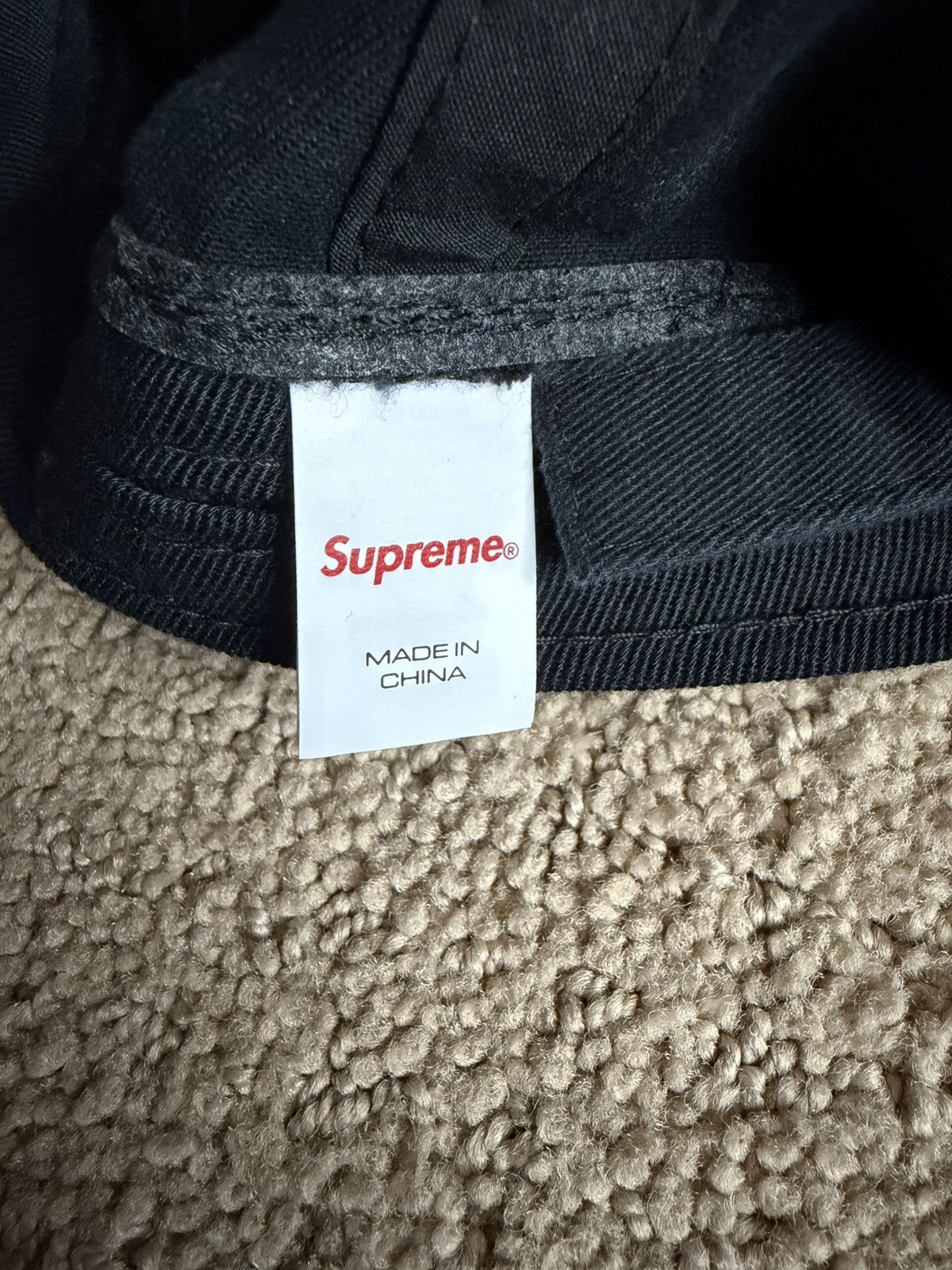 Supreme Supreme FW24 Liberty Chino Twill Willow 6 Panel Hat Black Size ONE SIZE - 4 Thumbnail