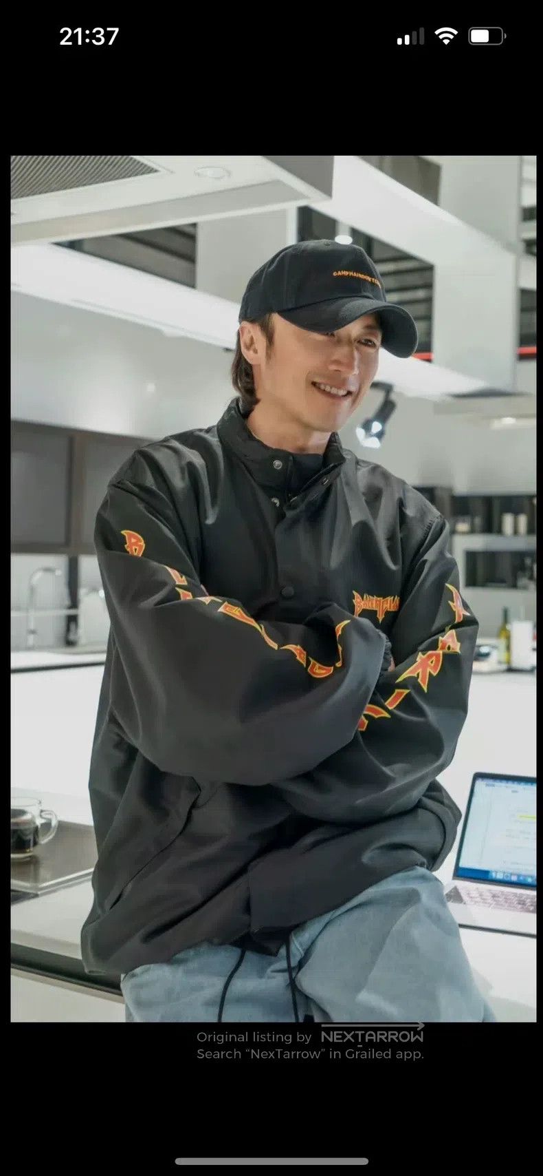 Balenciaga Balenciaga Lightning Letter Hooded Windbreaker Jacket Size US S / EU 44-46 / 1 - 8 Thumbnail
