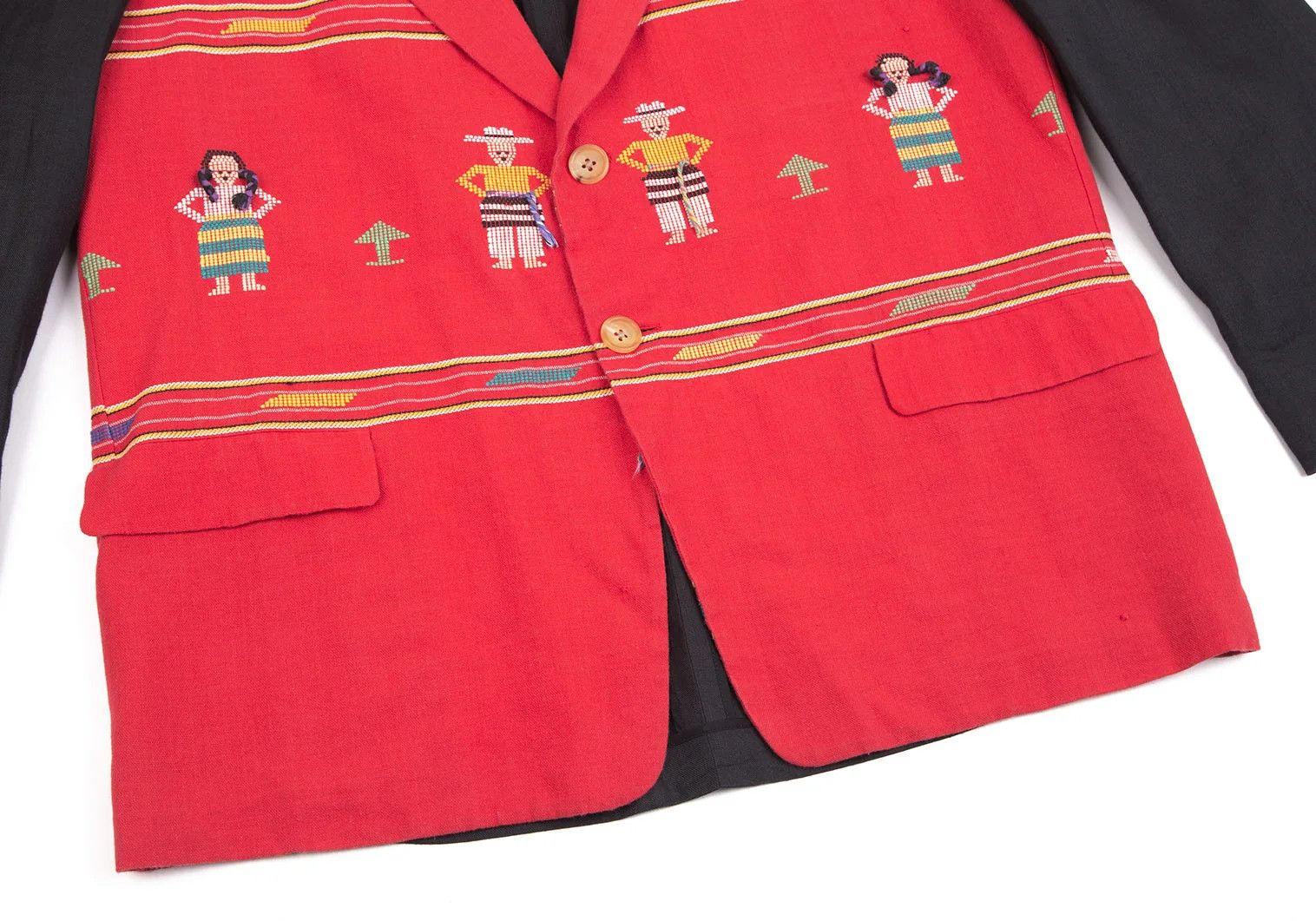 Yohji Yamamoto Yohji Yamamoto Bi-Color Jacket Red Black Size US M / EU 48-50 / 2 - 13 Thumbnail