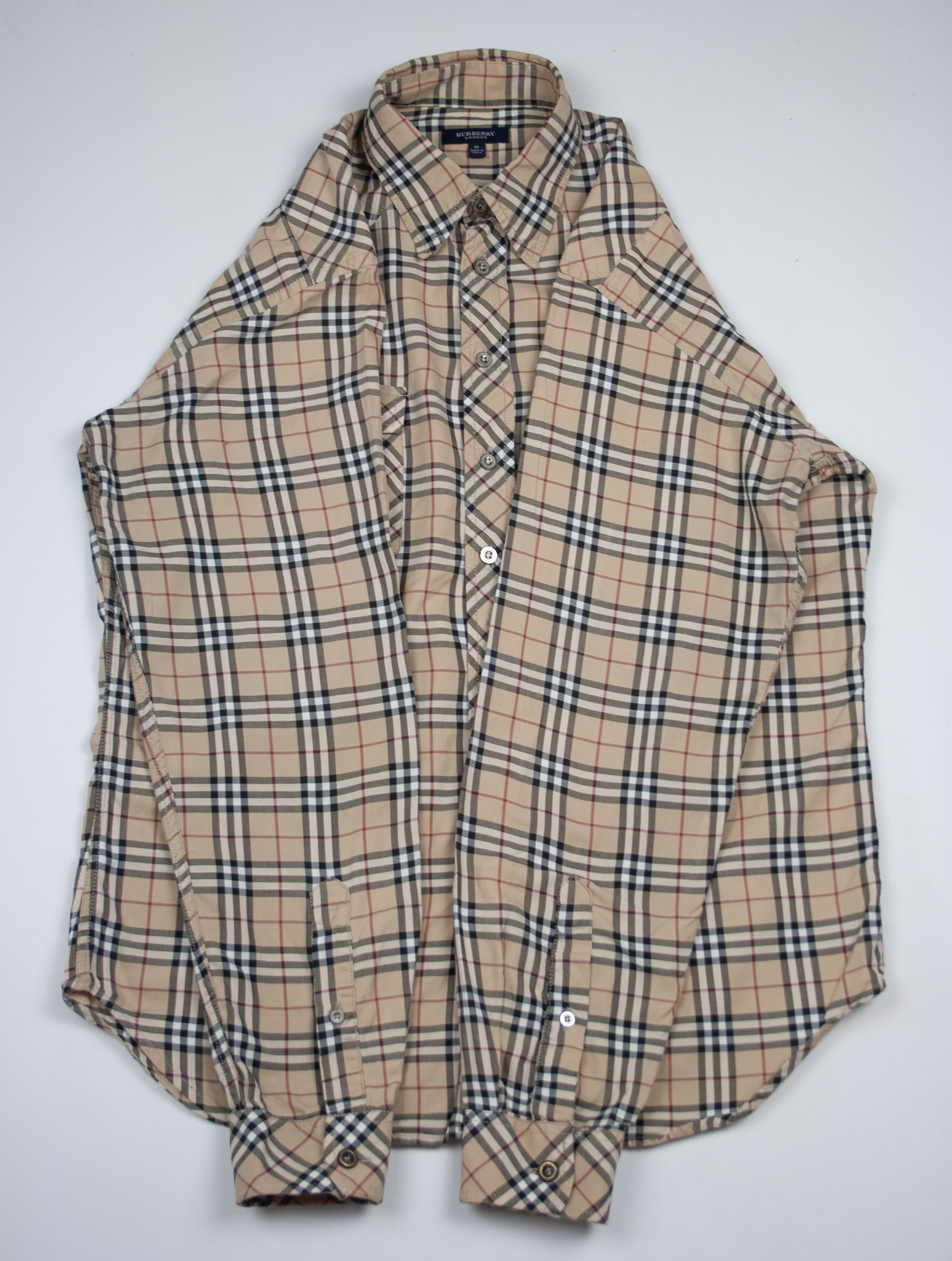 Burberry 00S Logo Nova Check Plaid Longsleeve Shirt Size US M / EU 48-50 / 2 - 8 Thumbnail