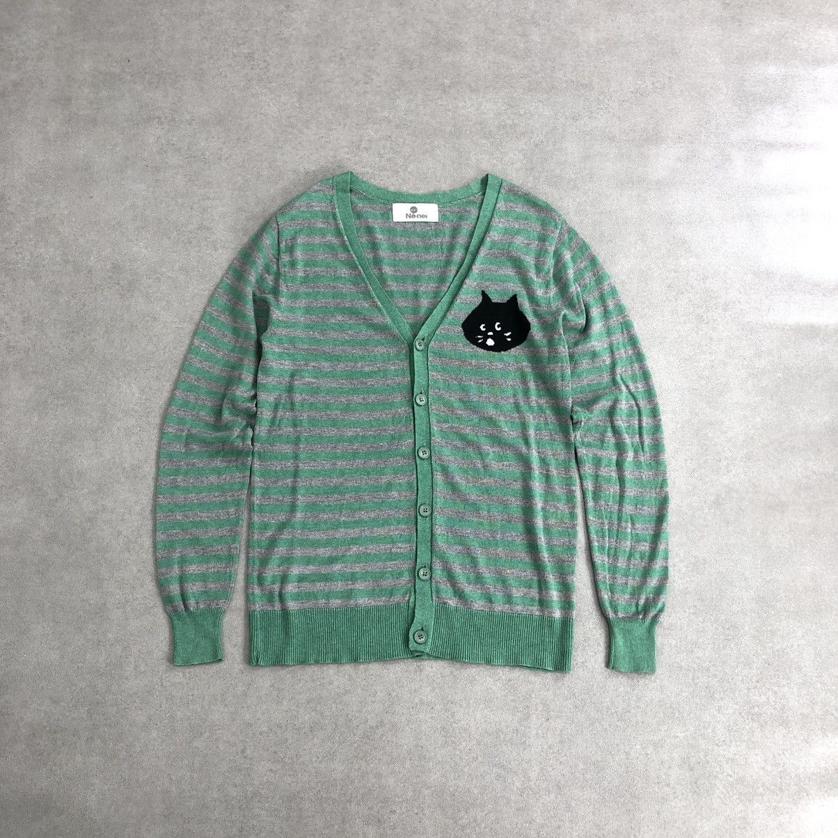 Issey Miyake × Ne-Net Vintage Issey Miyake Ne-Net Iconic Logo Stripe Cardigans Size S / US 4 / IT 40 - 1 Thumbnail