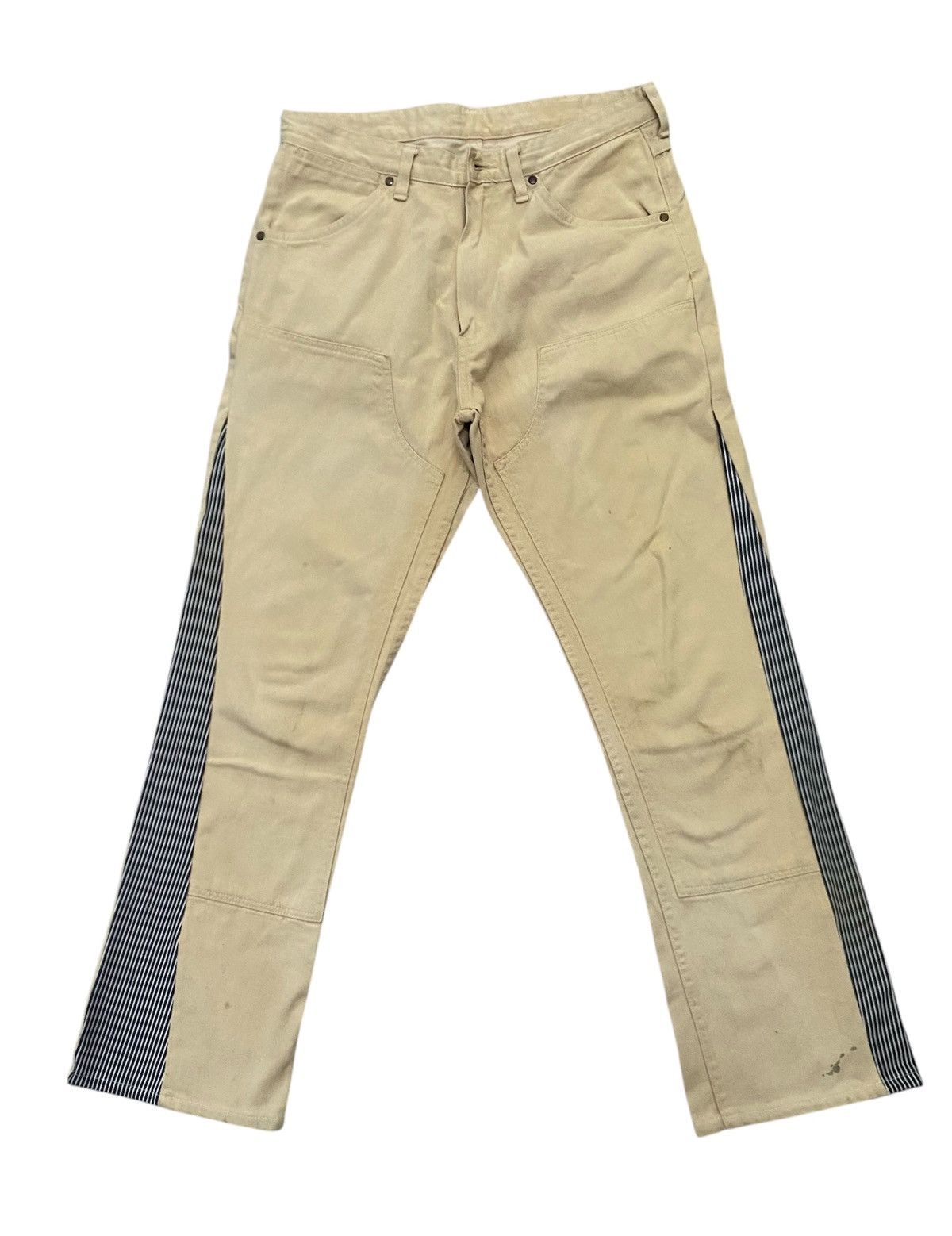 Bape VINTAGE CUSTOM BATHING APE JAPAN DOUBLE KNEE PANTS Size US 32 / EU 48 - 1 Thumbnail