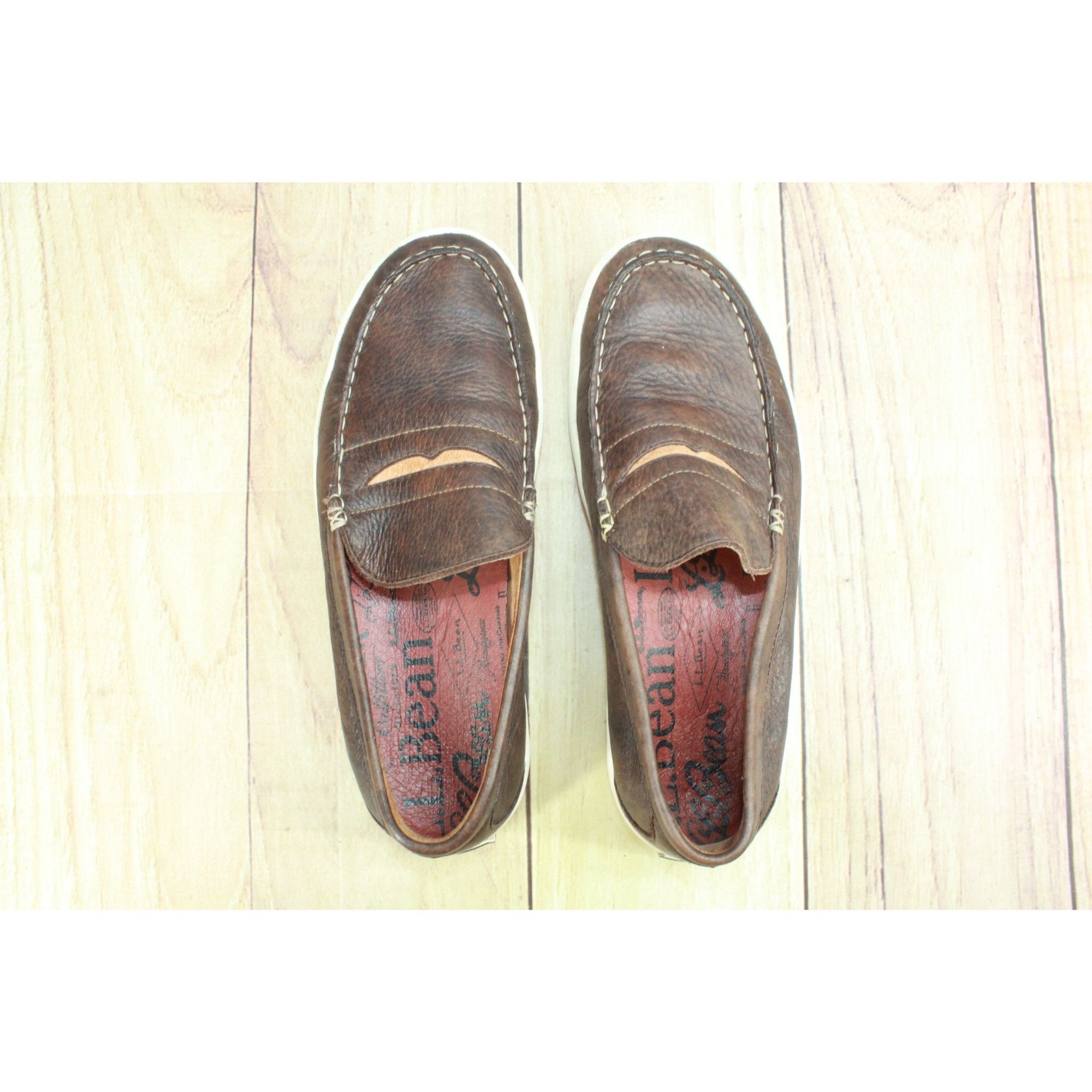 L.L. Bean LL Bean Men’s Mountainville Brown Penny Slip-On Shoes Size US 8 / EU 41 - 7 Thumbnail