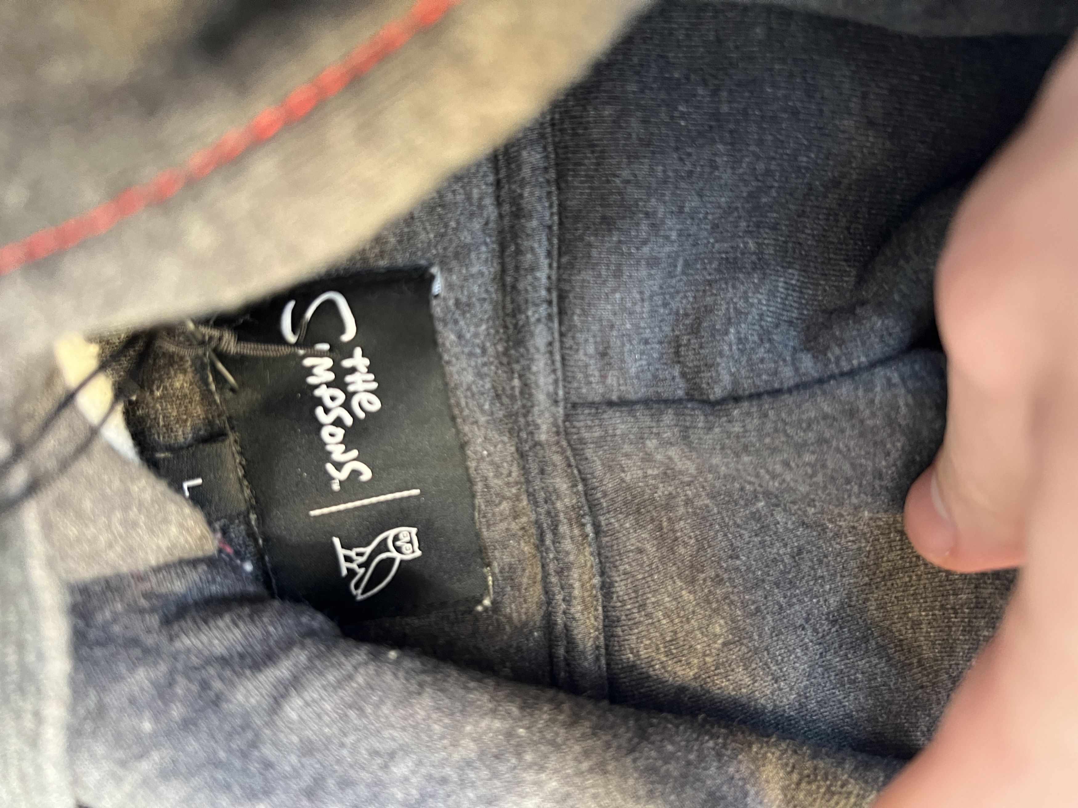 Drake OVO x The Simpsons Knit Hoodie Charcoal Grey Size US L / EU 52-54 / 3 - 4 Thumbnail
