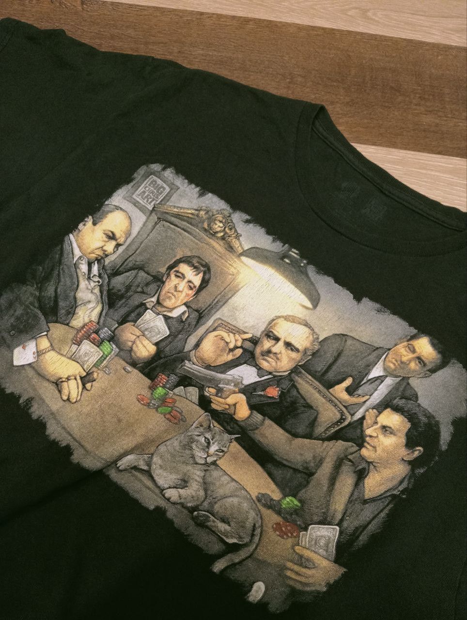 Vintage GDA GANGSTER PLAYING POKER BIG CHRIS ART TEES Size US L / EU 52-54 / 3 - 3 Thumbnail