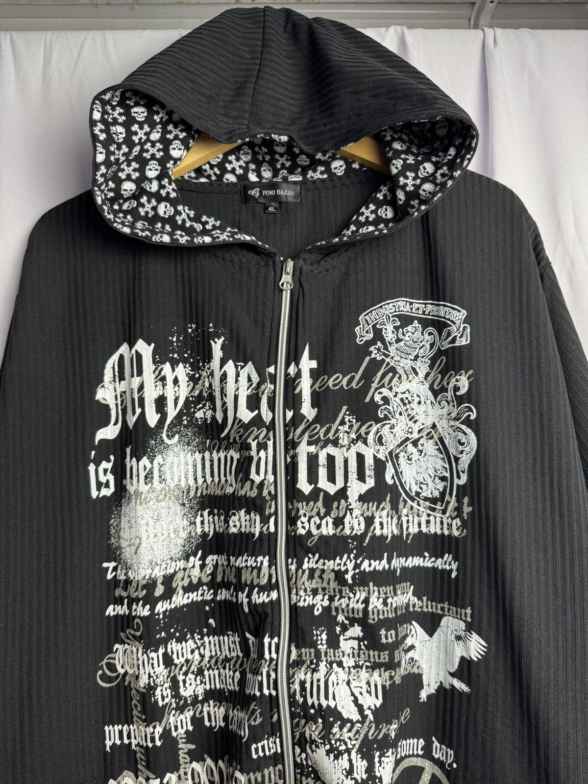 Hysteric Glamour × If Six Was Nine × Japanese Brand Japanese Poem Pino Bazzo Hoodie Shorts Sleeve Size US XL / EU 56 / 4 - 3 Thumbnail