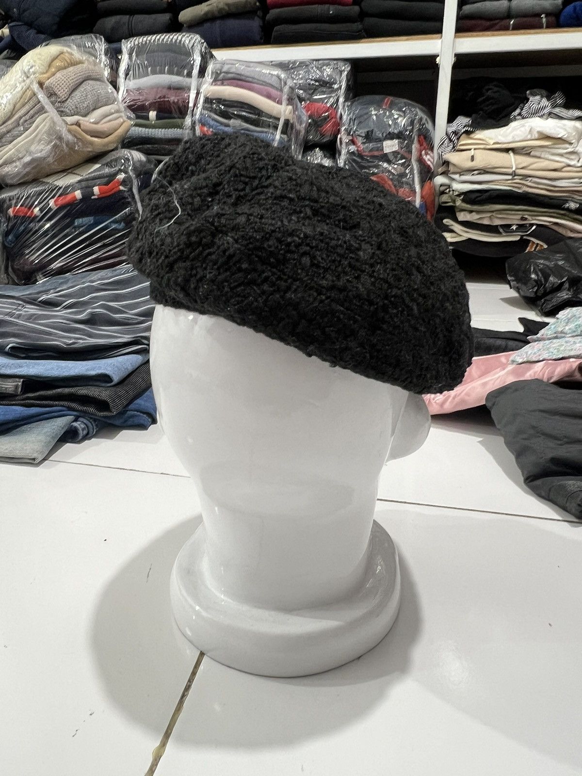 Yohji Yamamoto 2000s Japanese Hysteric Ifsix Knit Barrett Flat Cap y2k Lgb Size ONE SIZE - 4 Thumbnail