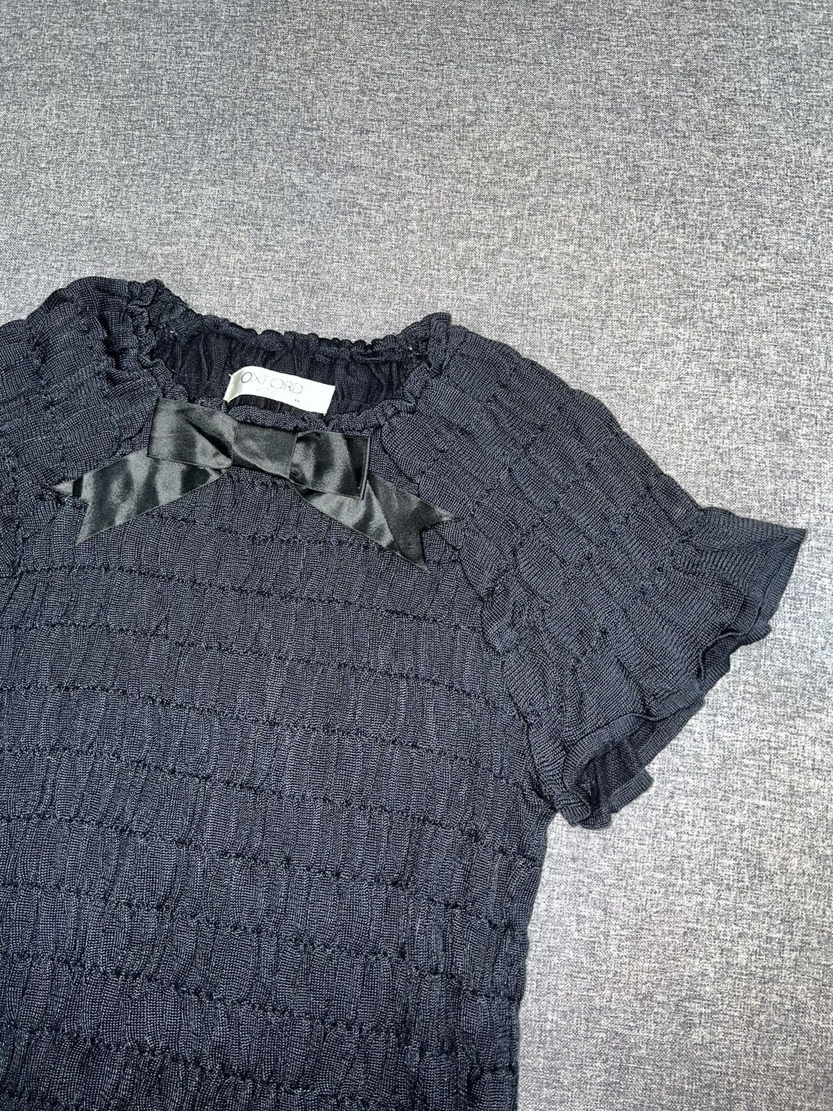 Miu Miu Big bow ruffled stretchy top 💖🎀 Size M / US 6-8 / IT 42-44 - 16 Thumbnail