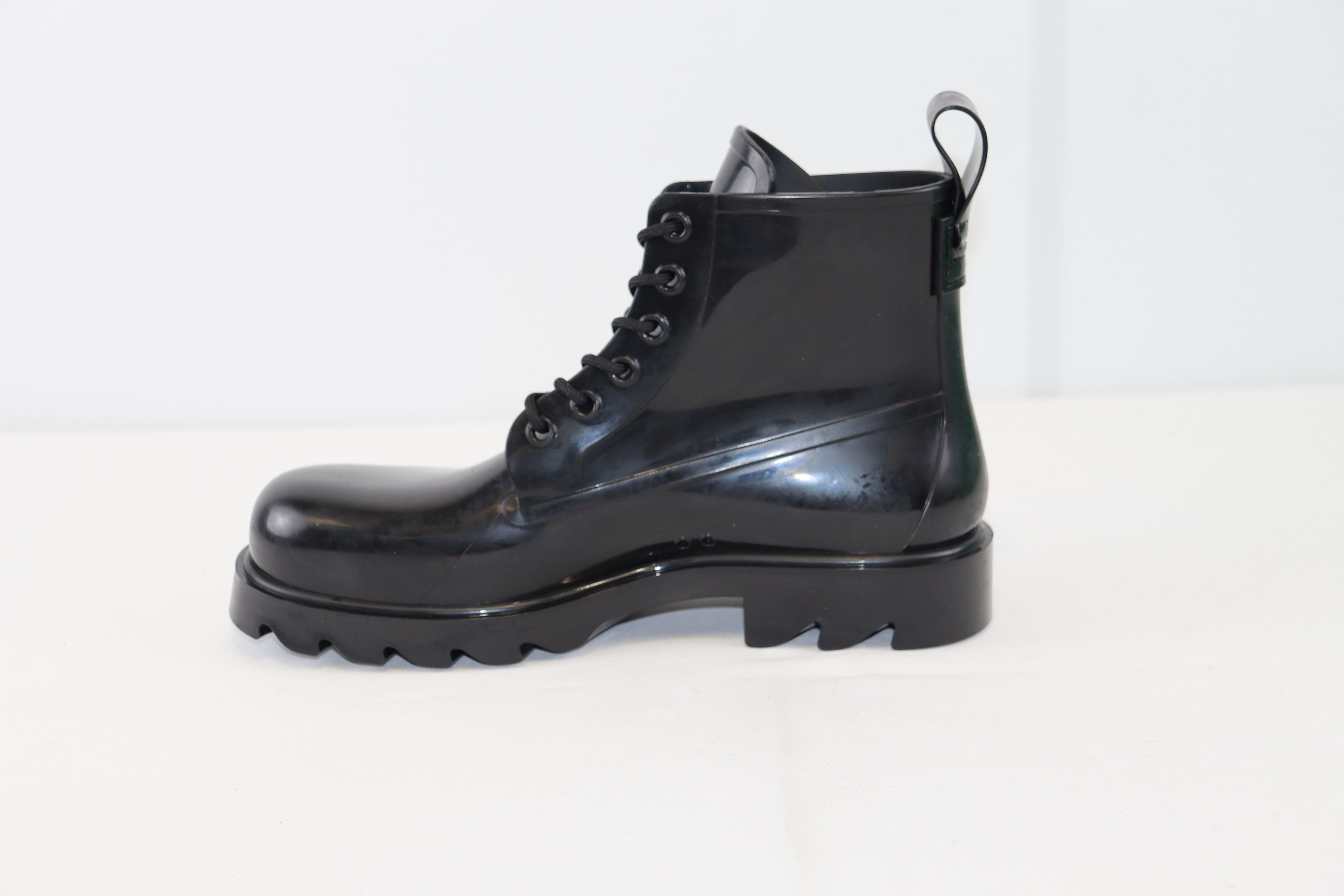 Bottega Veneta o1rshd1 Strider Shiny Rubber Boots in Black Size US 11 / EU 44 - 3 Thumbnail