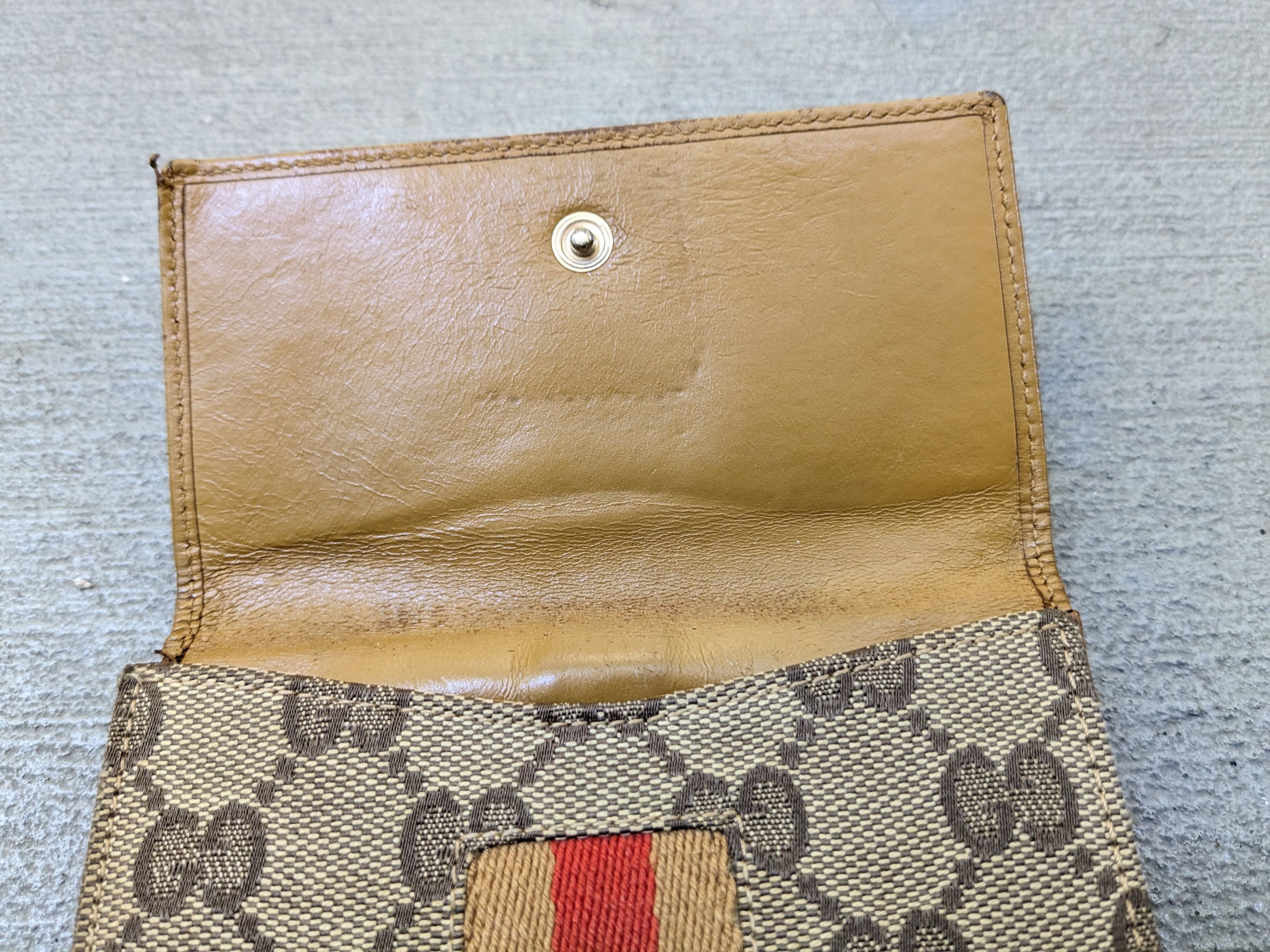 Gucci Gucci Wallet Monogram Canvas Logo Brown Bifold Size ONE SIZE - 7 Thumbnail