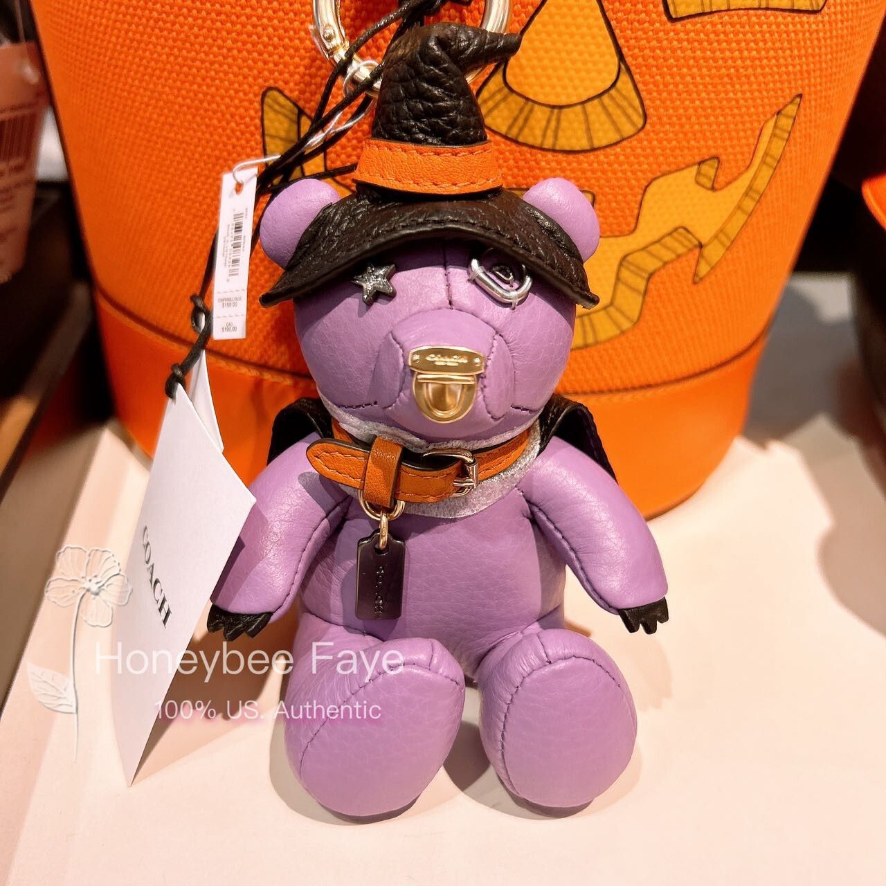 COACH®  Halloween Witch Bear Bag Charm