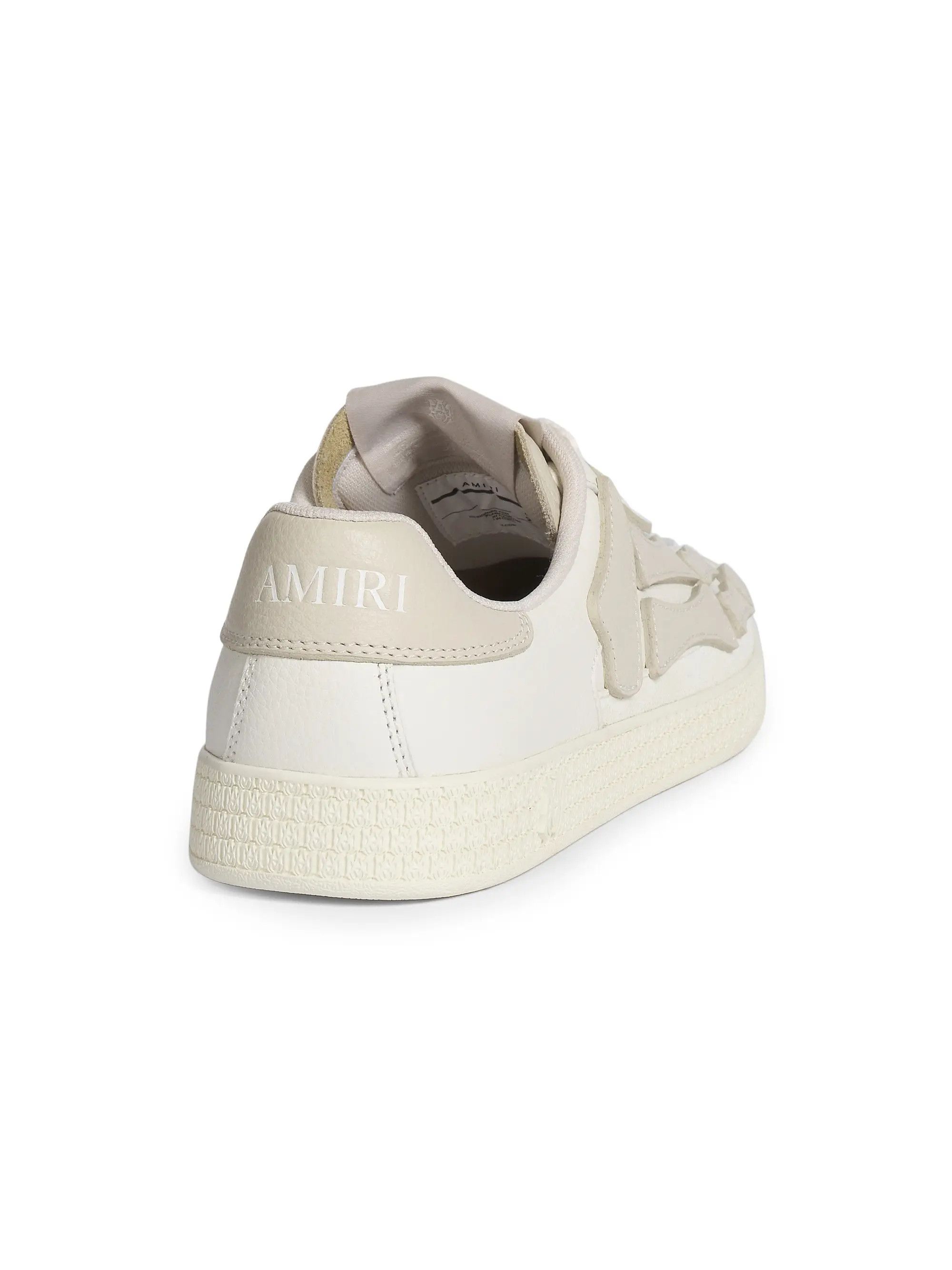 Amiri os11x1225 Pacific Bones Leather Sneakers in Birch Size US 9.5 / EU 42-43 - 3 Thumbnail