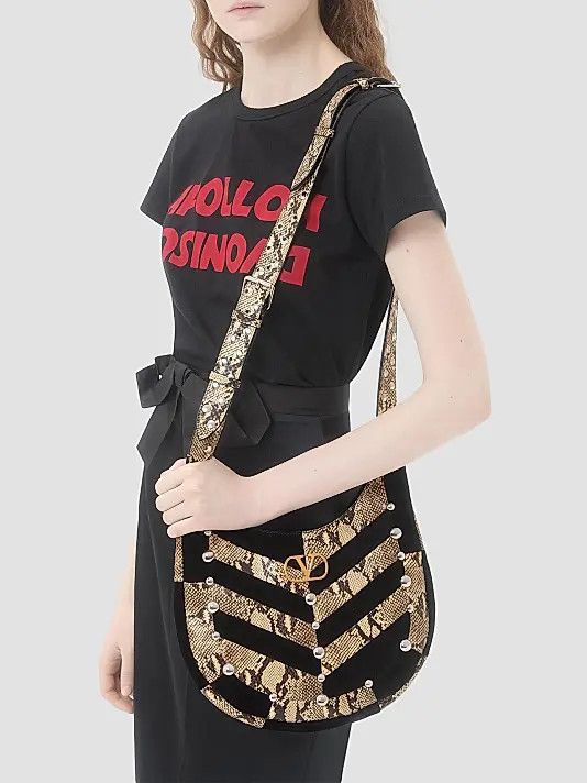 Valentino os11x0826 Size: OS / Hoboho Small Hobo Bag in Python Size ONE SIZE - 2 Thumbnail