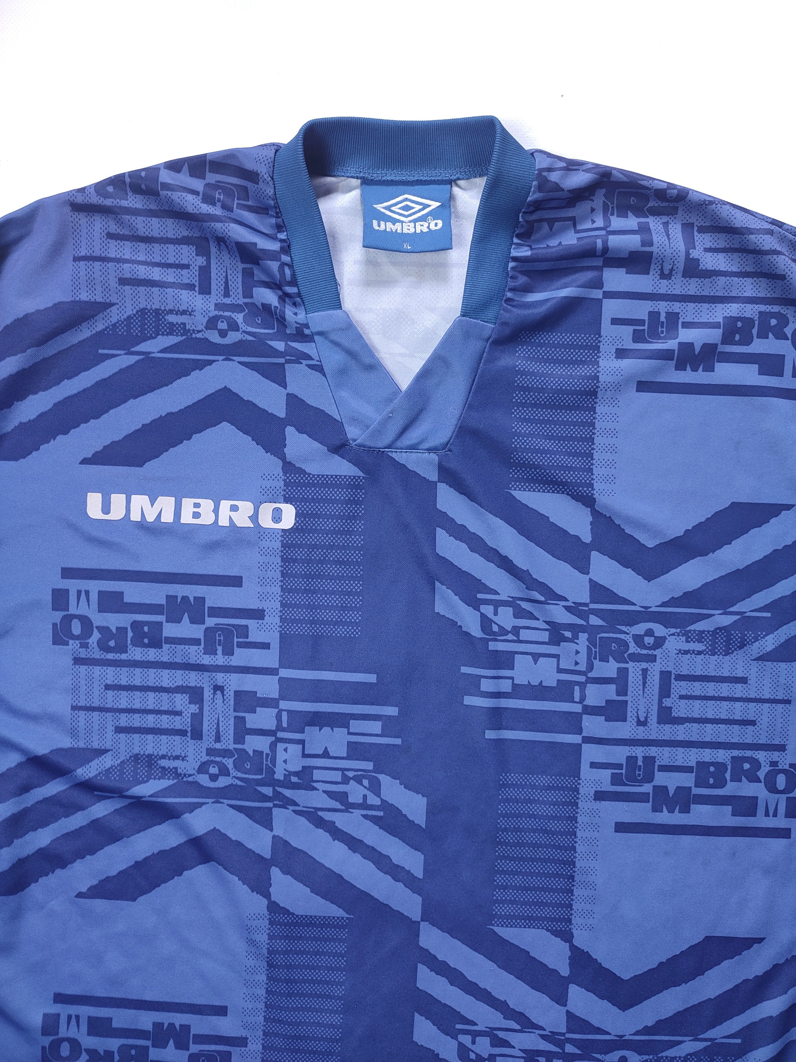 Umbro × Vintage Vintage Umbro Monogram Jersey Shirt Size US XL / EU 56 / 4 - 4 Thumbnail
