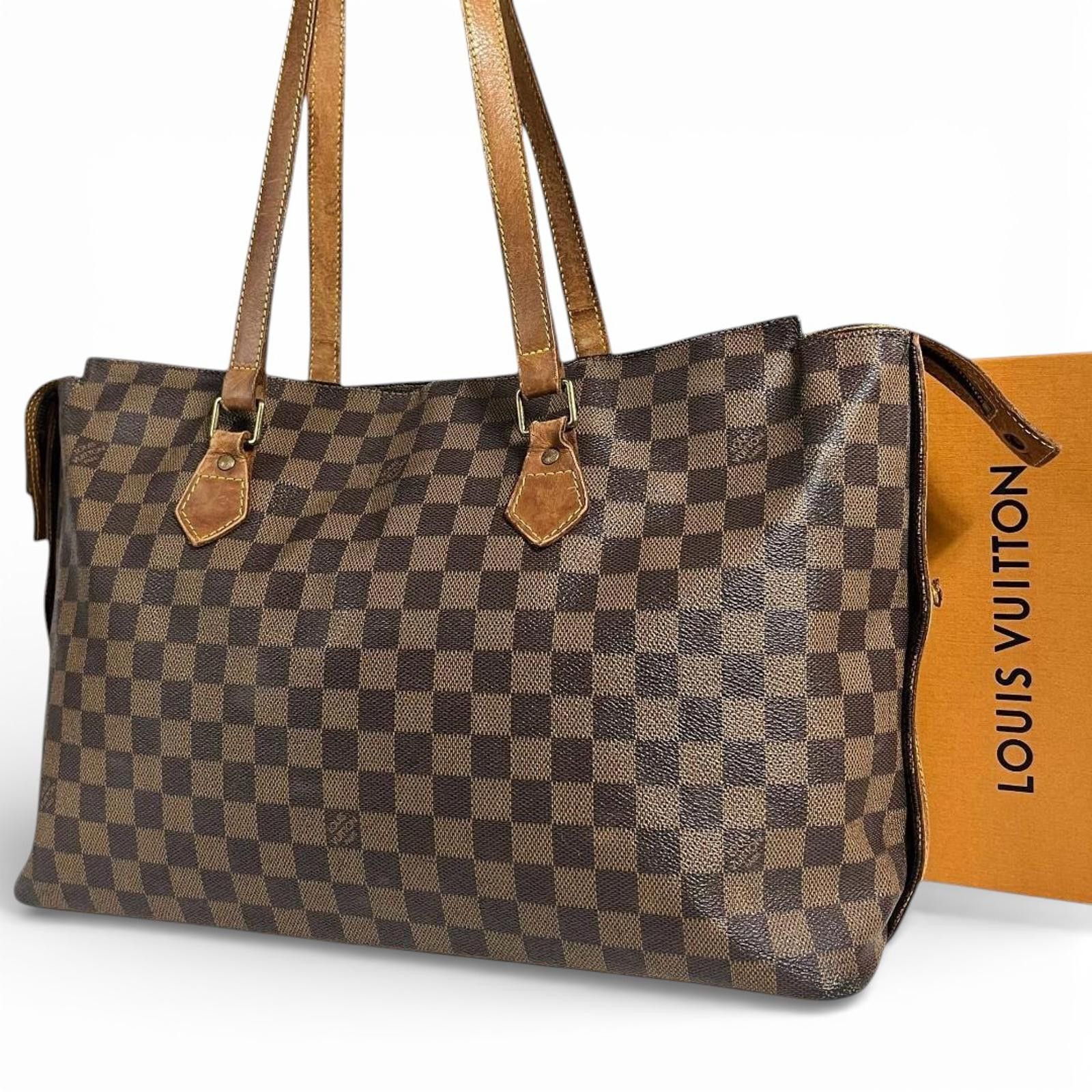 Louis Vuitton Louis Vuitton - Damier Ebene Canvas Tote Bag Size ONE SIZE - 1 Thumbnail