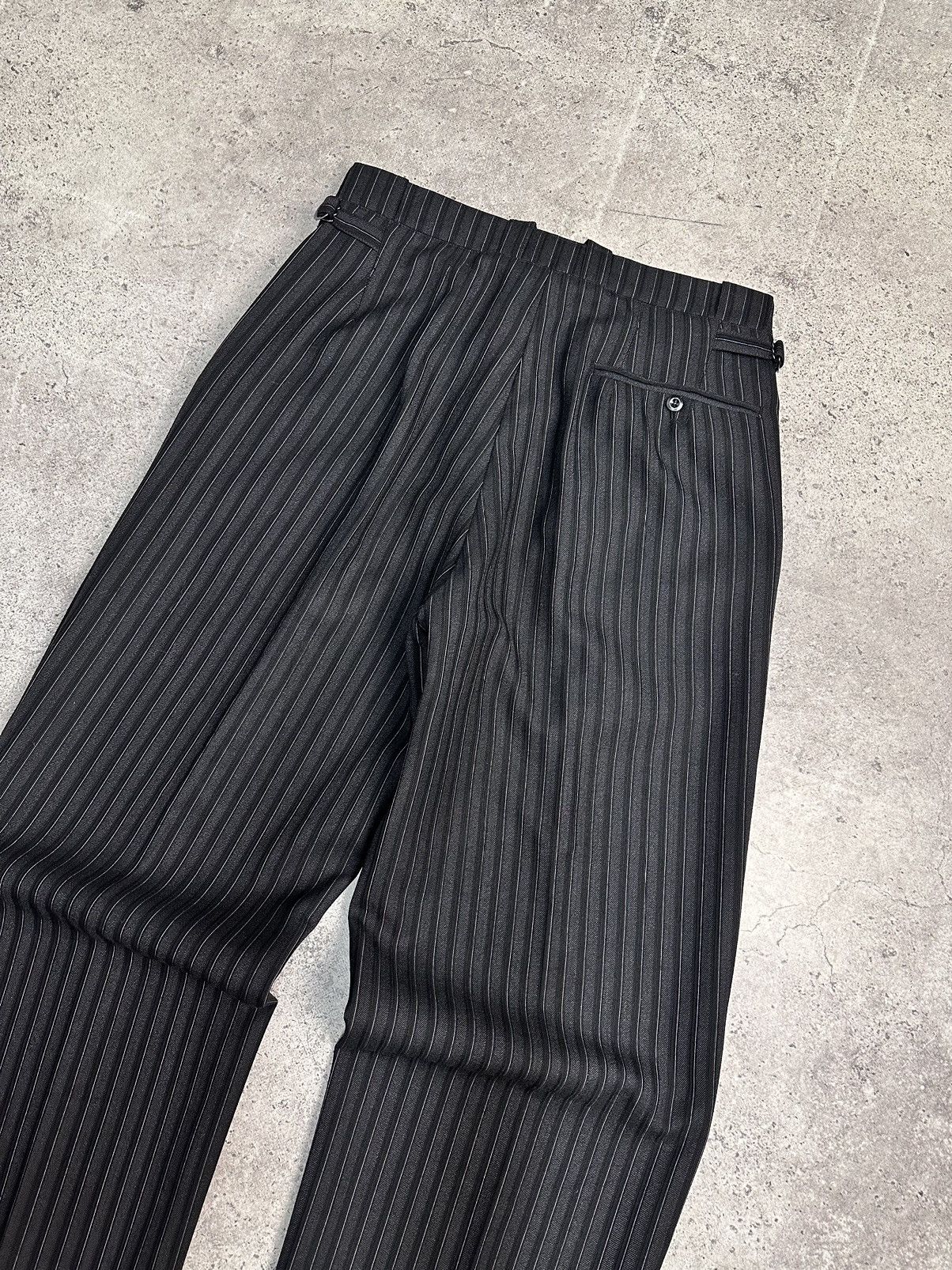 Marithe + Francois Girbaud Military 80s France Pleated Black Pants Avantgarde Style Size US 34 / EU 50 - 12 Thumbnail