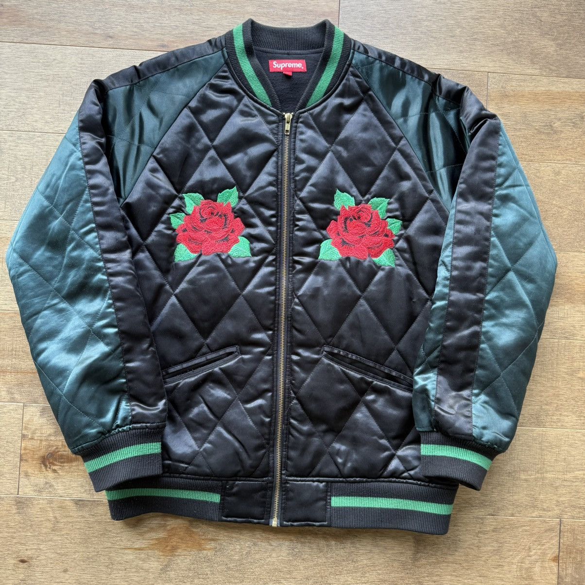 ジャケット・アウター Supreme Rose Quilted bomber jacket Supreme Rose Quilted bomber jacket Sサイズ - メルカリ