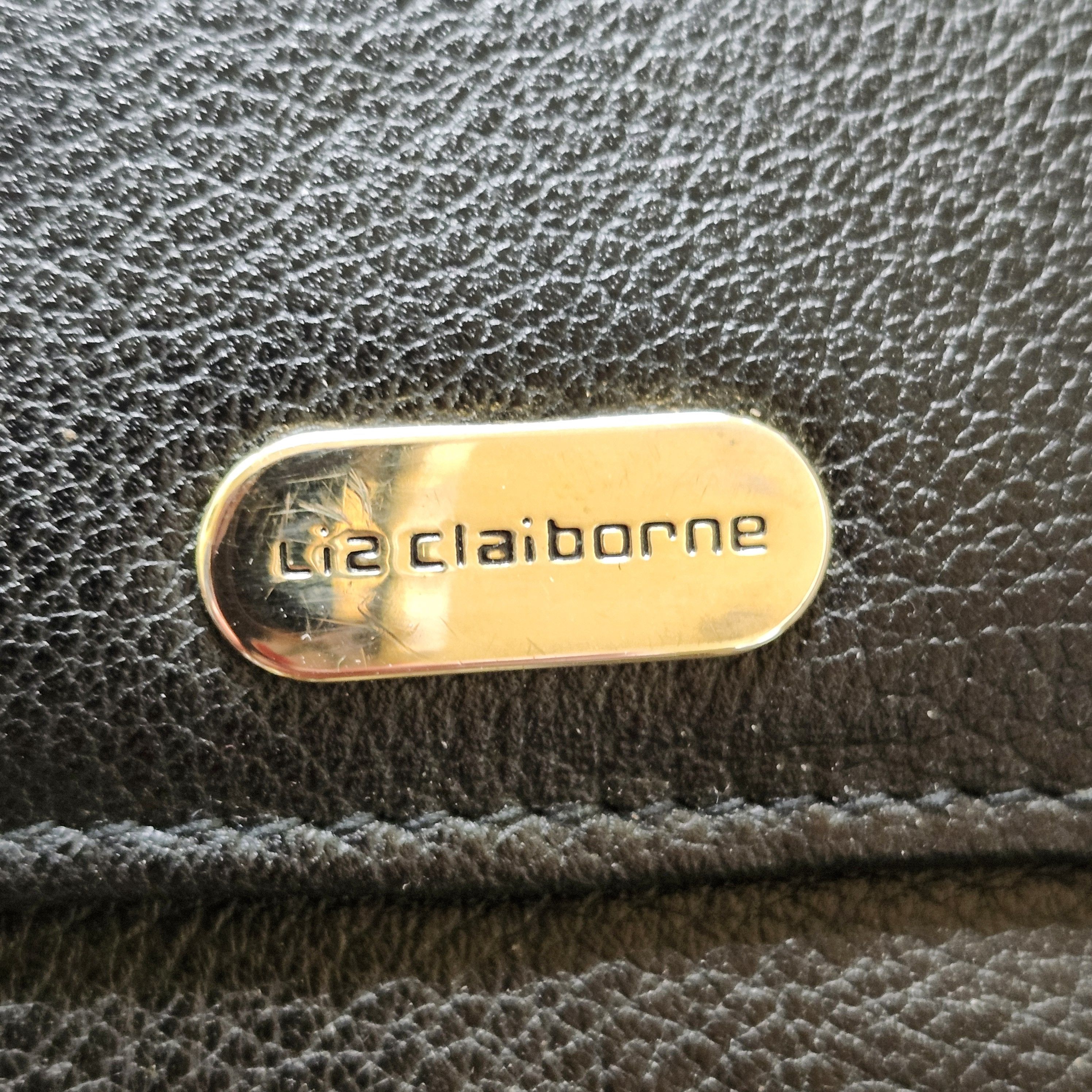 Liz Claiborne Liz Claiborne Black Faux Wallet Organizer Phone Pouch Size ONE SIZE - 2 Thumbnail