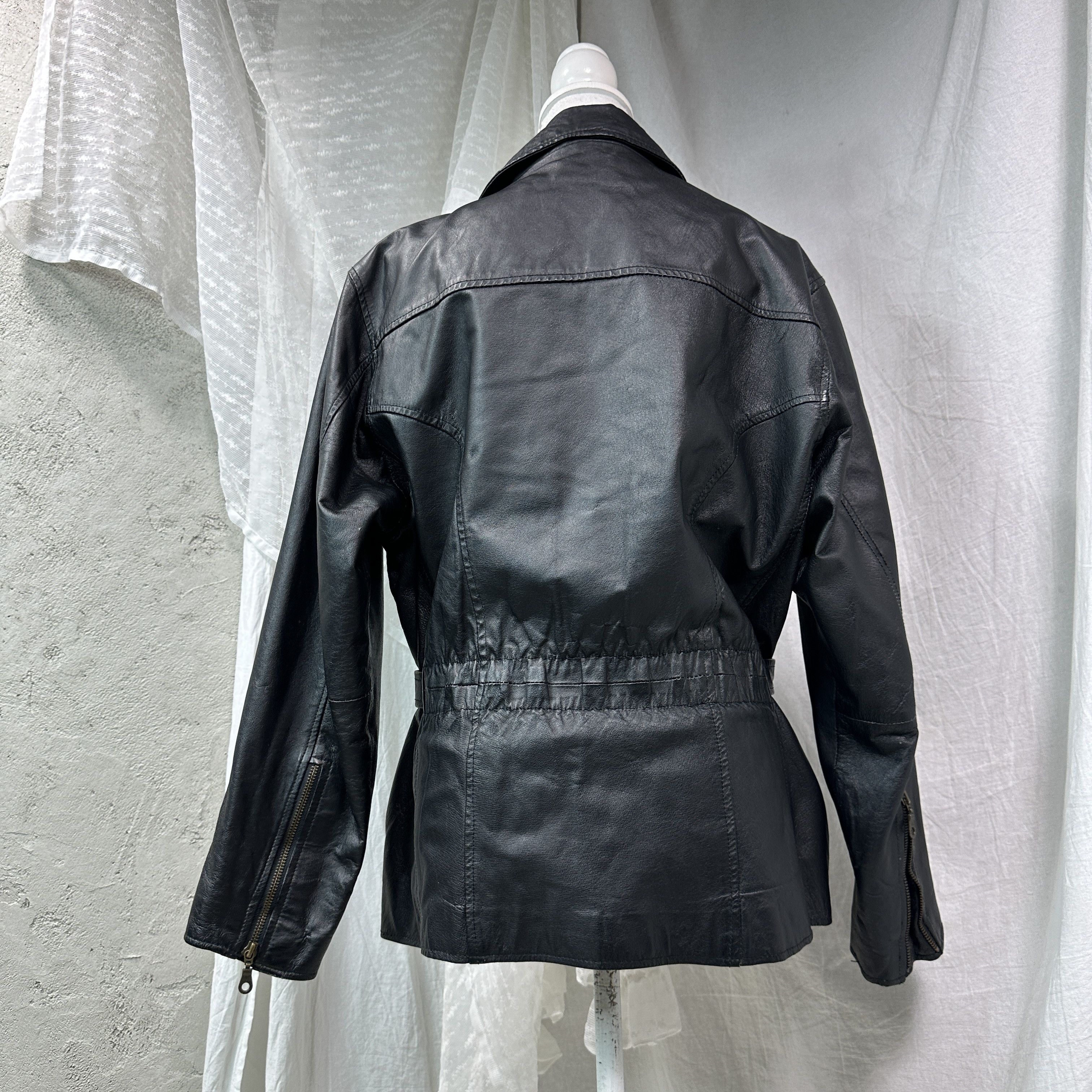Vintage Vintage Avant Garde Leather Grunge Biker Moto Jacket Y2K Size US L / EU 52-54 / 3 - 7 Thumbnail