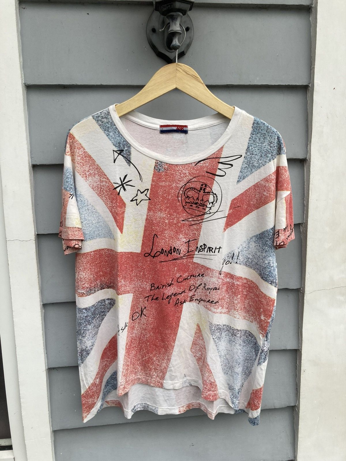 Japanese Brand × Vintage Japanese Brand All Over Print Uk Flag Size US L / EU 52-54 / 3 - 1 Thumbnail