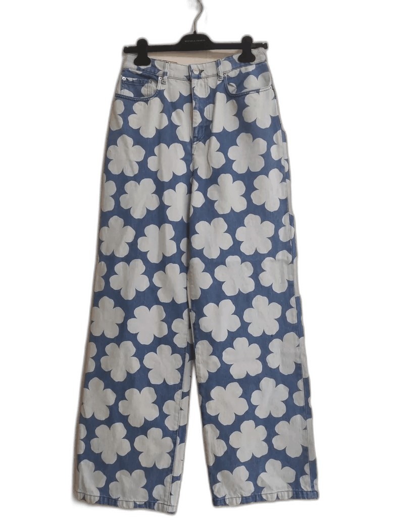 Kenzo Kenzo Floral Print High-Waisted Jeans Size US 27 - 1 Thumbnail